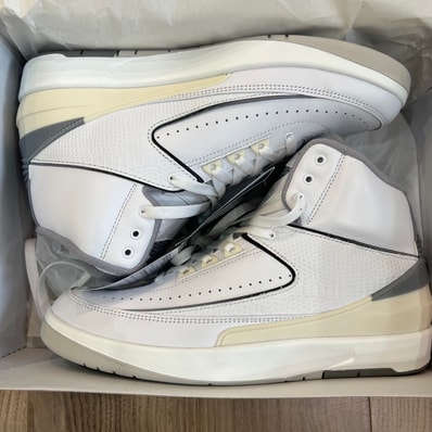 Nike Air Jordan 2 "White and Cement Grey"