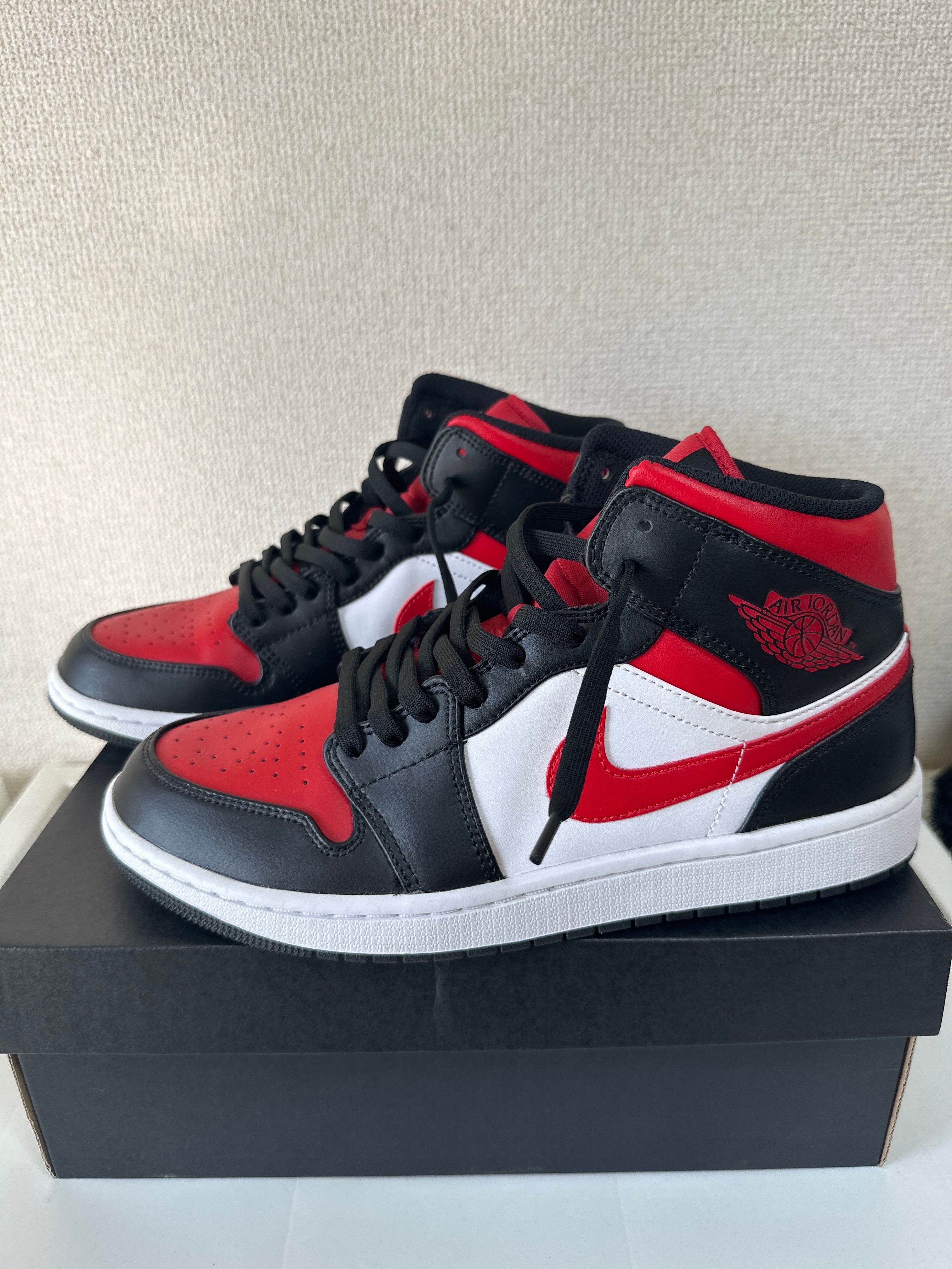 Nike Air Jordan 1 Mid "Black/Gym Red/White"