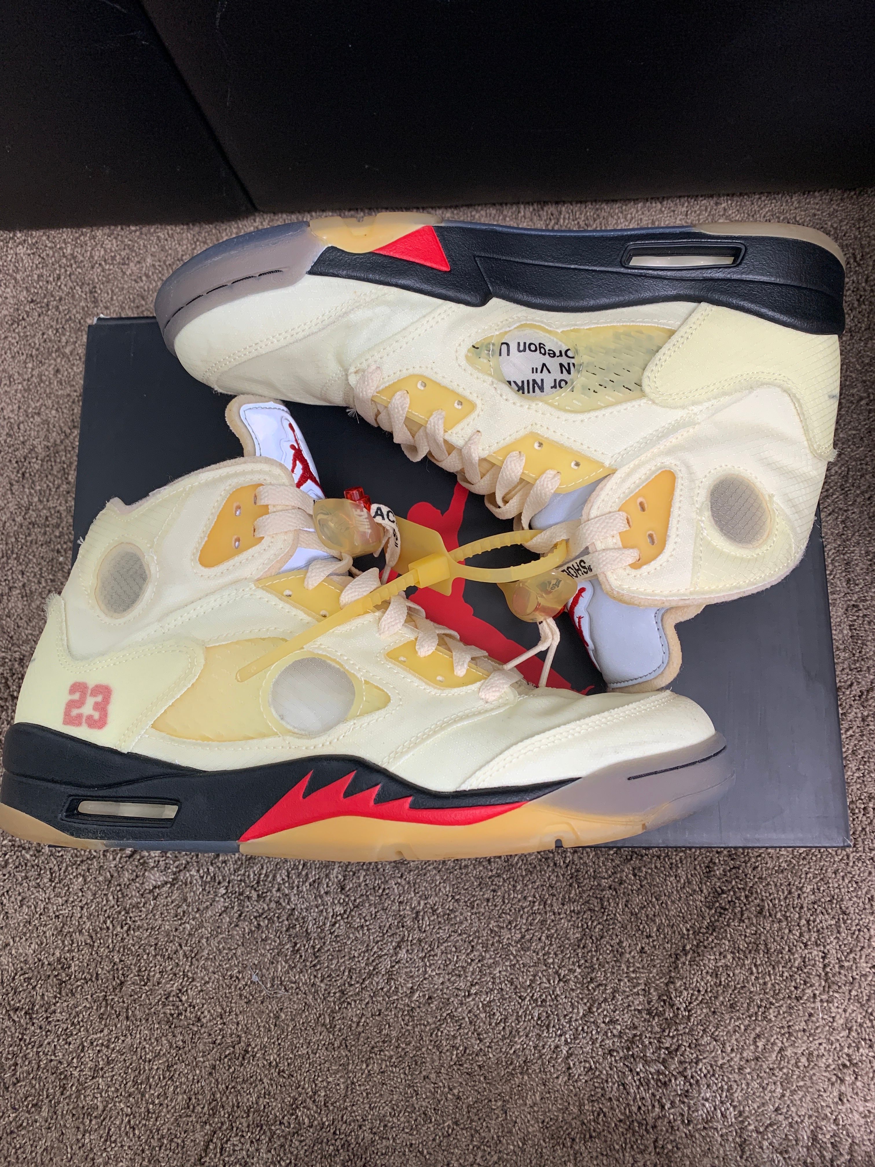 Off-White × Nike Air Jordan 5 "Sail"