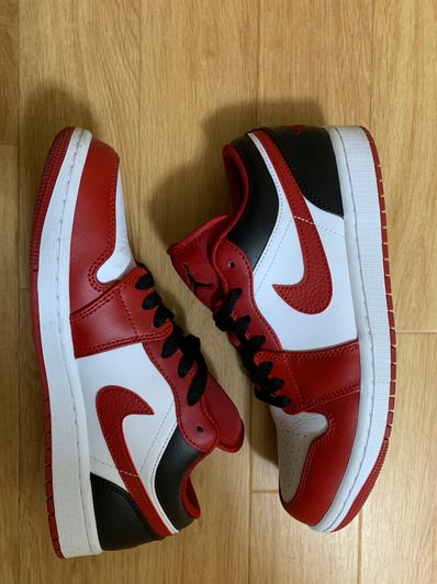Nike Air Jordan 1 Low "White/Gym Red/Black"