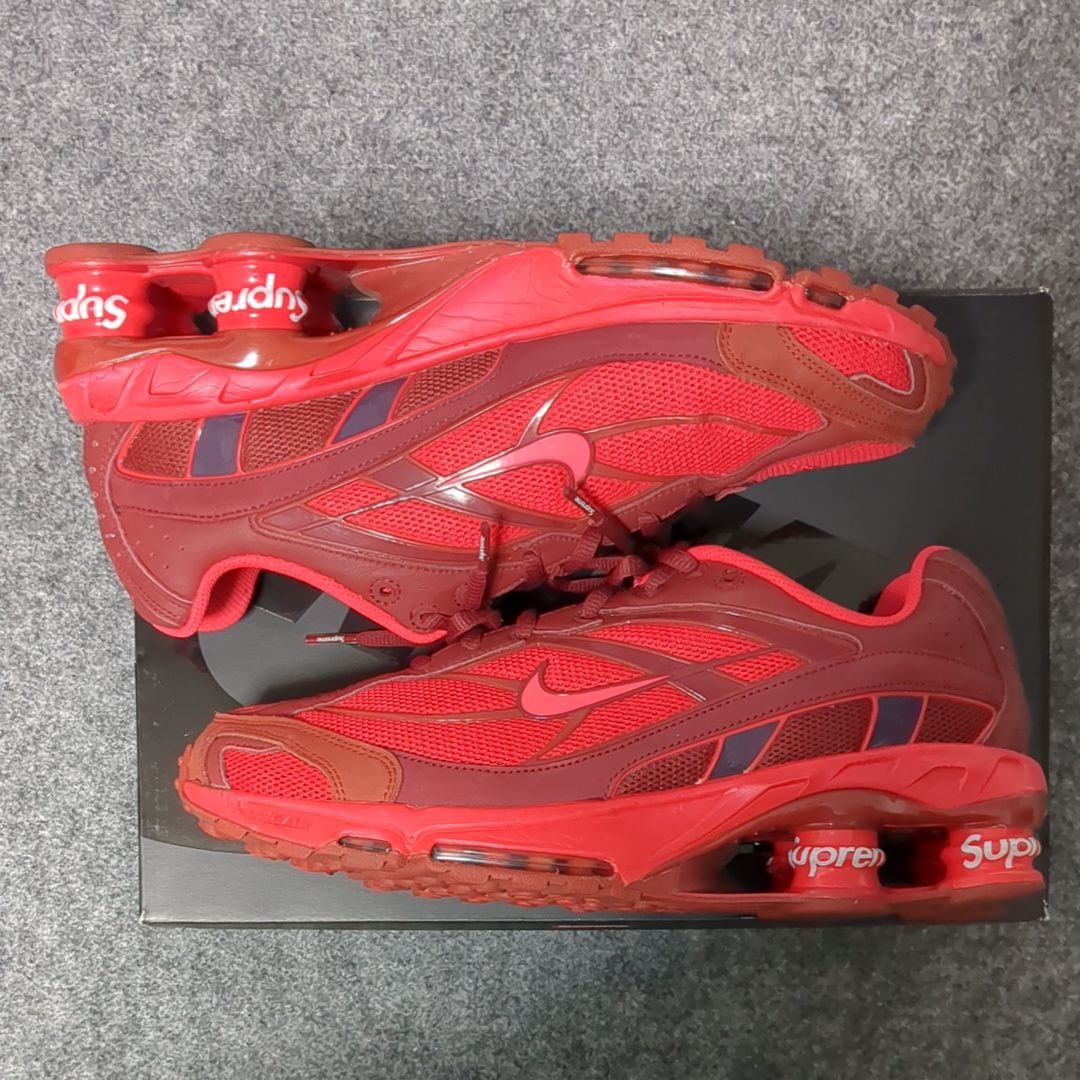 Supreme × Nike Shox Ride 2 "Speed Red/Siren Red-Barn"