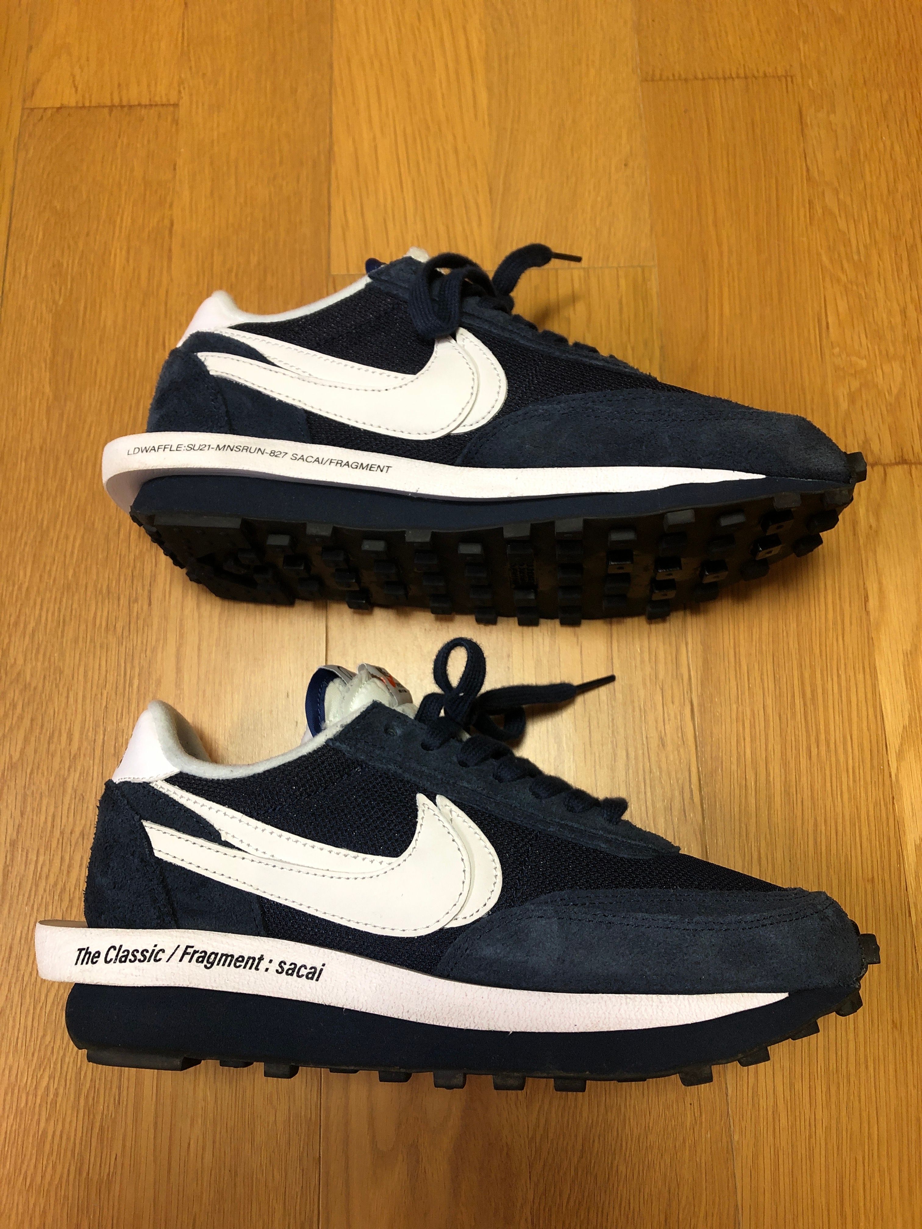 Fragment × sacai × Nike LD Waffle "Blackended Blue"