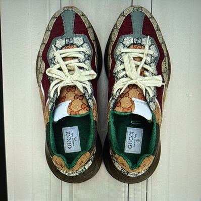 GUCCI × Balenciaga The Hacker Project Triple S "Beige/Green/Yellow"