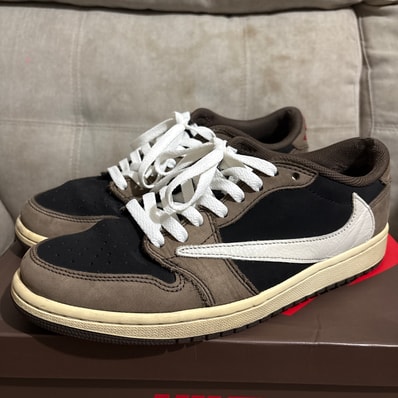 Travis Scott × Nike Air Jordan 1 Low OG SP-T "Black/Dark Mocha"