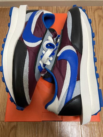 UNDERCOVER × sacai × Nike LD Waffle "Night Maroon/Pale Ivory-Ground Grey-Team Royal"