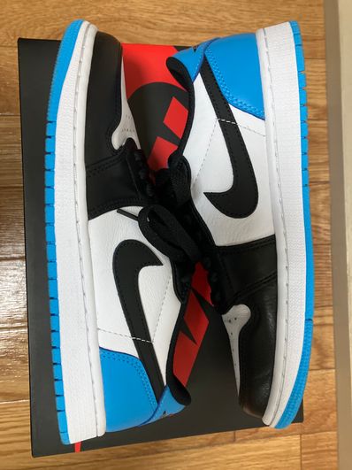 Nike Air Jordan 1 Low OG "Black and Dark Powder Blue/UNC"