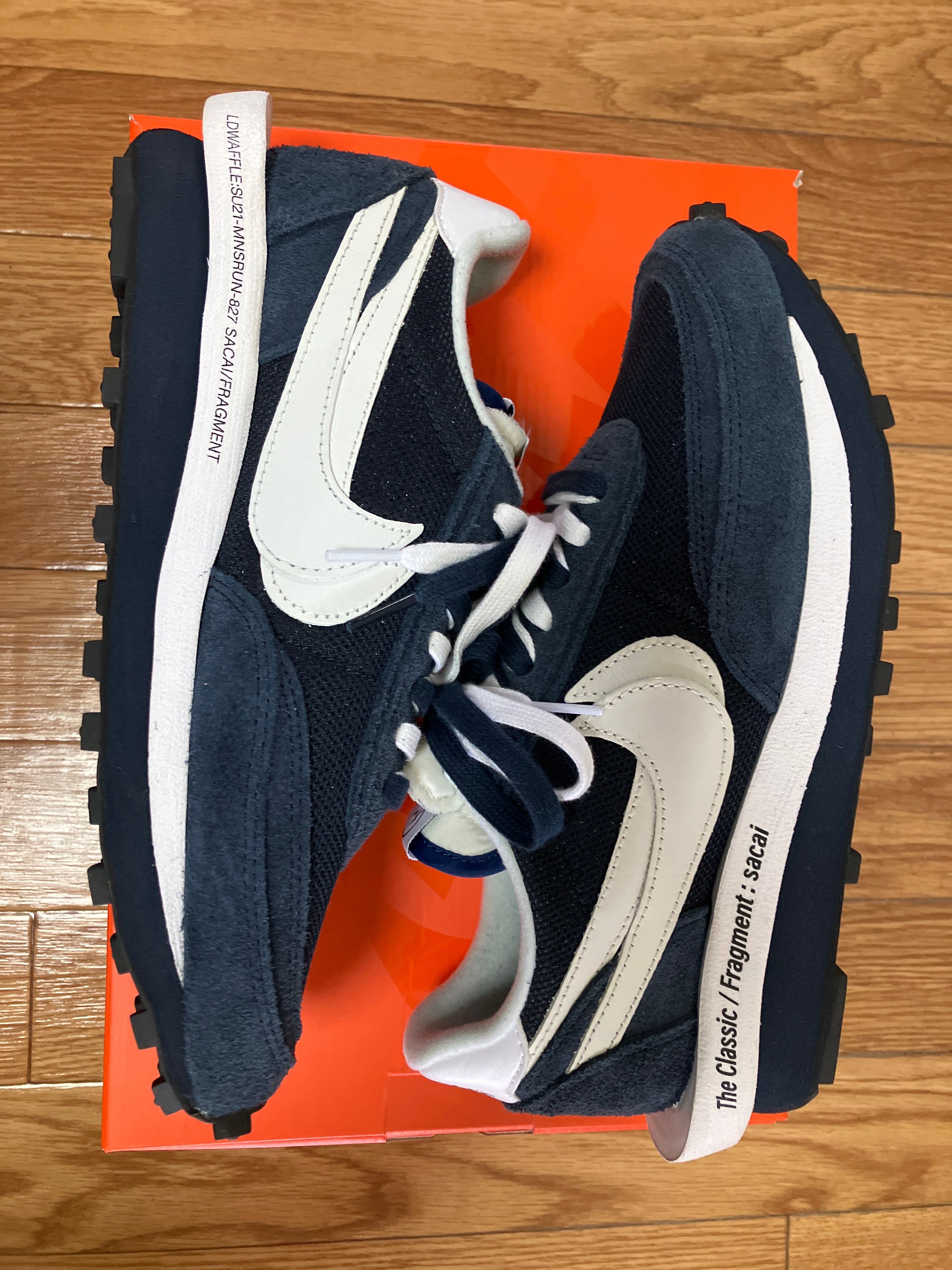 Fragment × sacai × Nike LD Waffle "Blackended Blue"