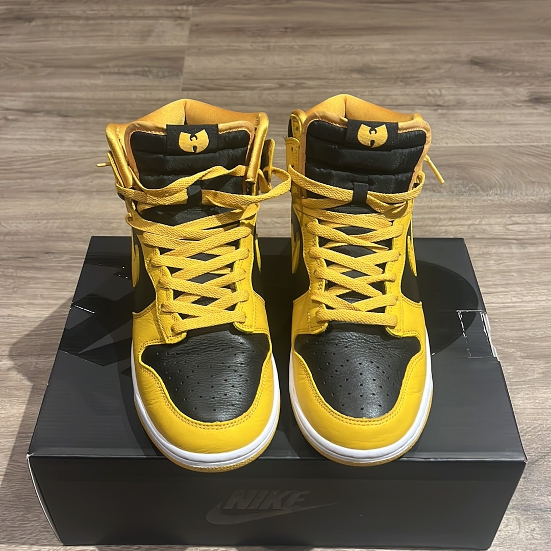 Wu-Tang Clan × Nike Dunk High Retro PRM "Black and Pollen"