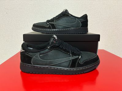 Travis Scott × Nike Air Jordan 1 Low OG SP "Black Phantom"