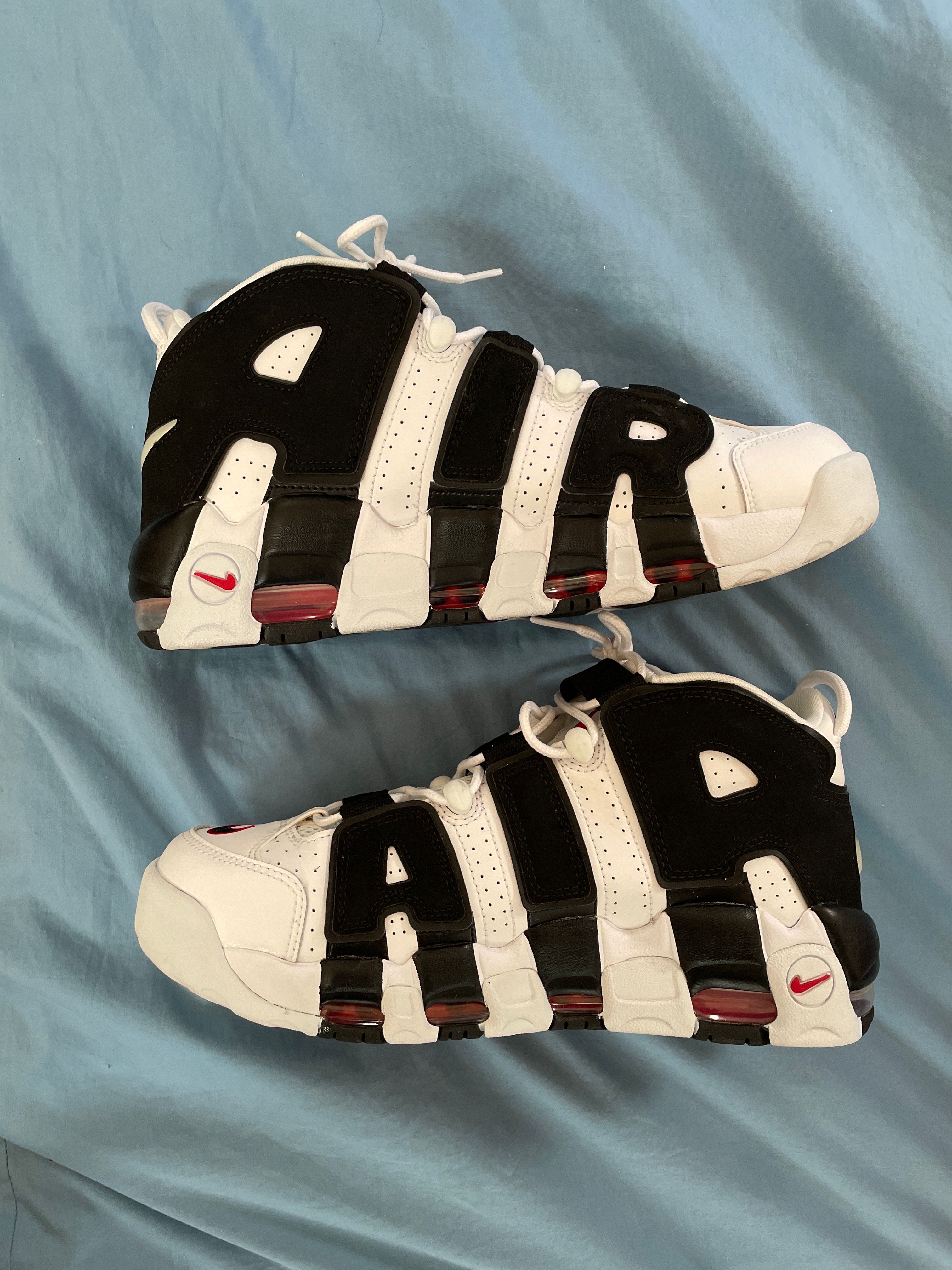 Nike Air More up Tempo "White/Black/University Red"(~2018)