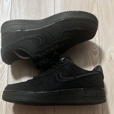 Stussy × Nike Air Force 1 Low "Triple Black"