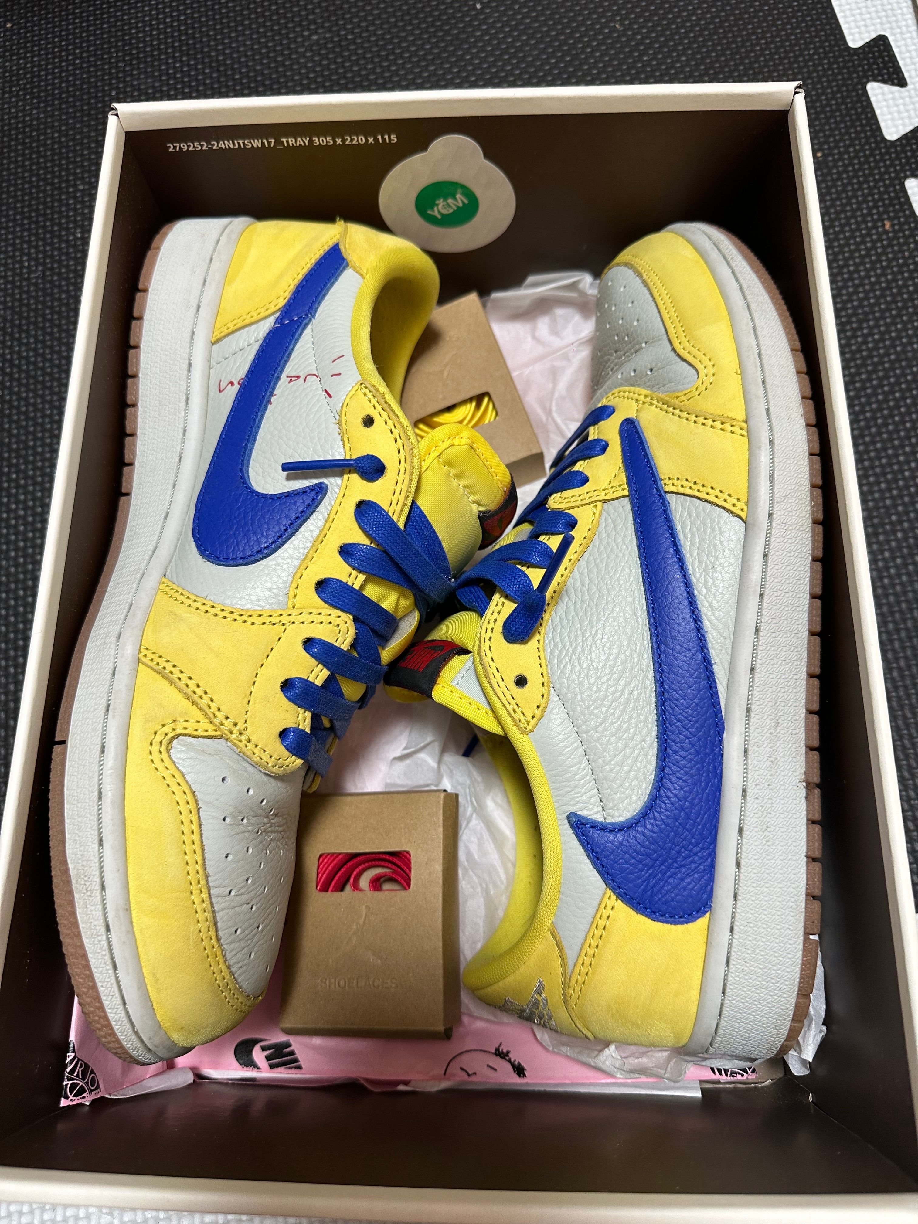 Travis Scott × Nike Women's Air Jordan 1 Retro Low OG "Canary"