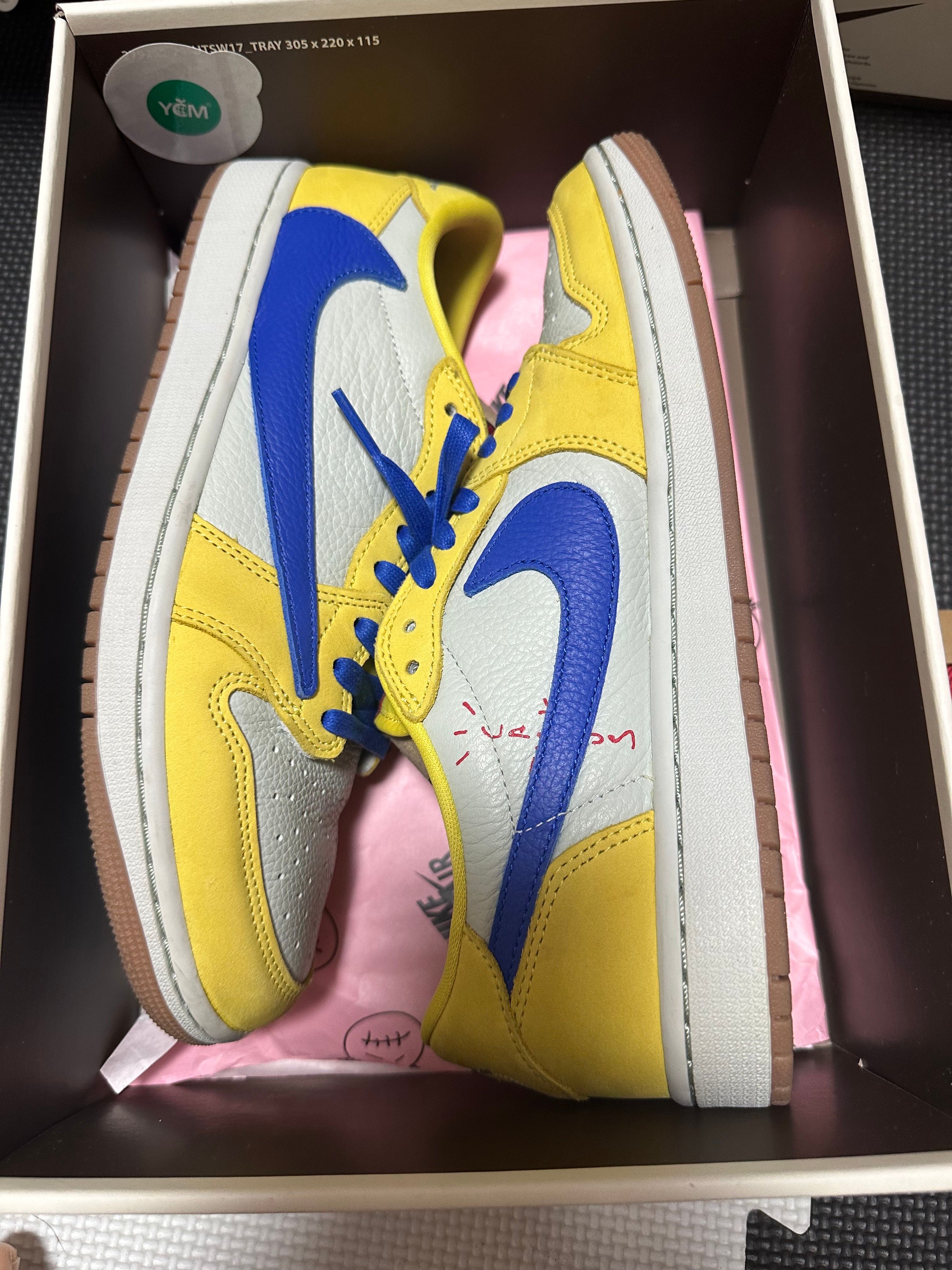 Travis Scott × Nike Women's Air Jordan 1 Retro Low OG "Canary"