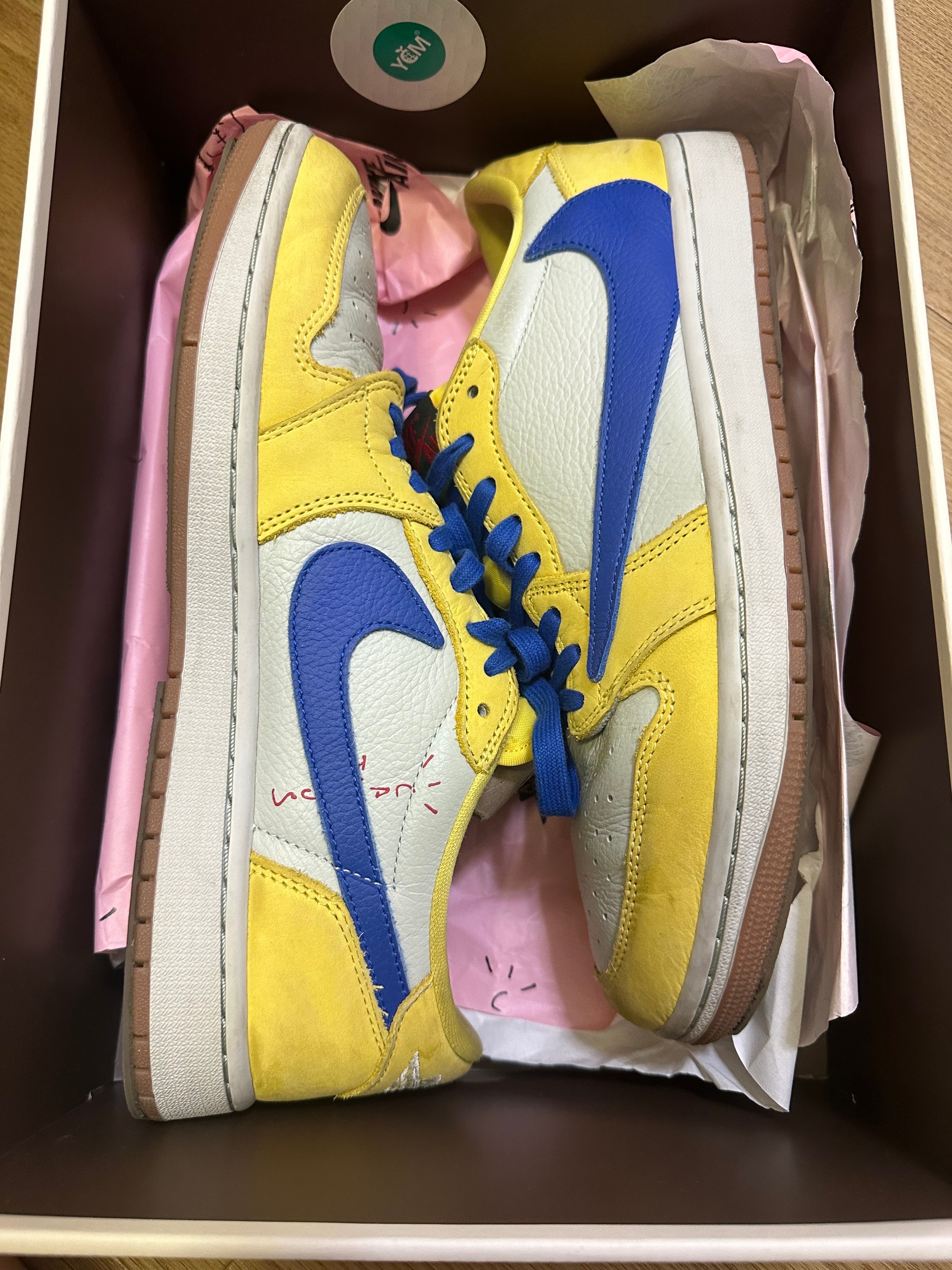 Travis Scott × Nike Women's Air Jordan 1 Retro Low OG "Canary"