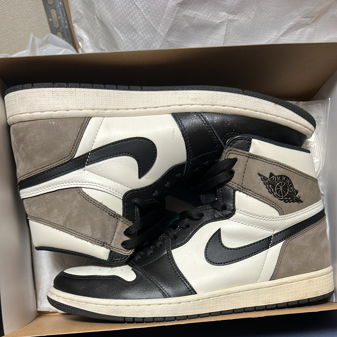ナイキ エアジョーダン1 ハイ OG "セイル/ダークモカ/ブラック"