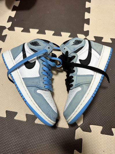 Nike GS Air Jordan 1 High "White/University Blue/Black"