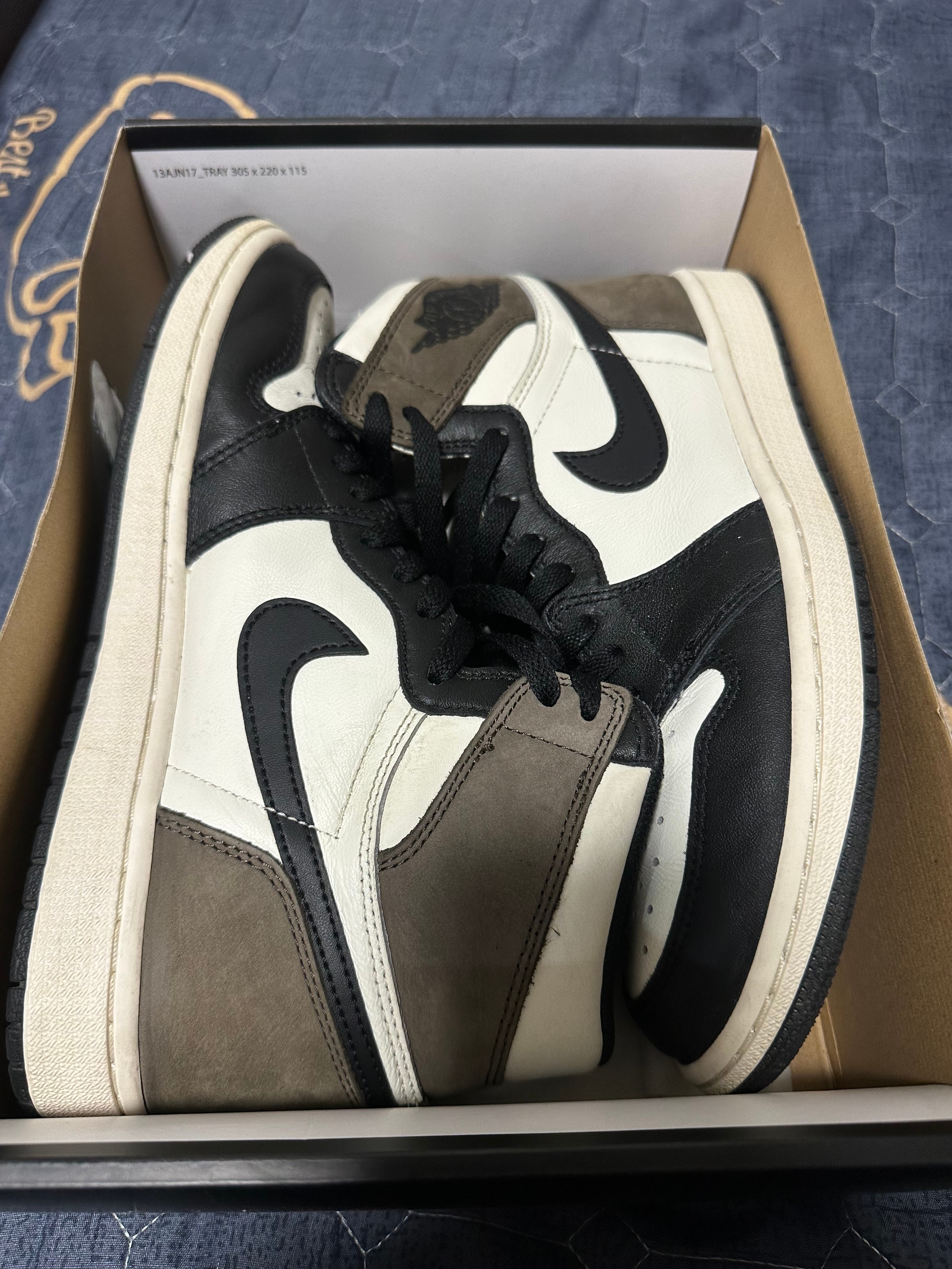 ナイキ エアジョーダン1 ハイ OG "セイル/ダークモカ/ブラック"