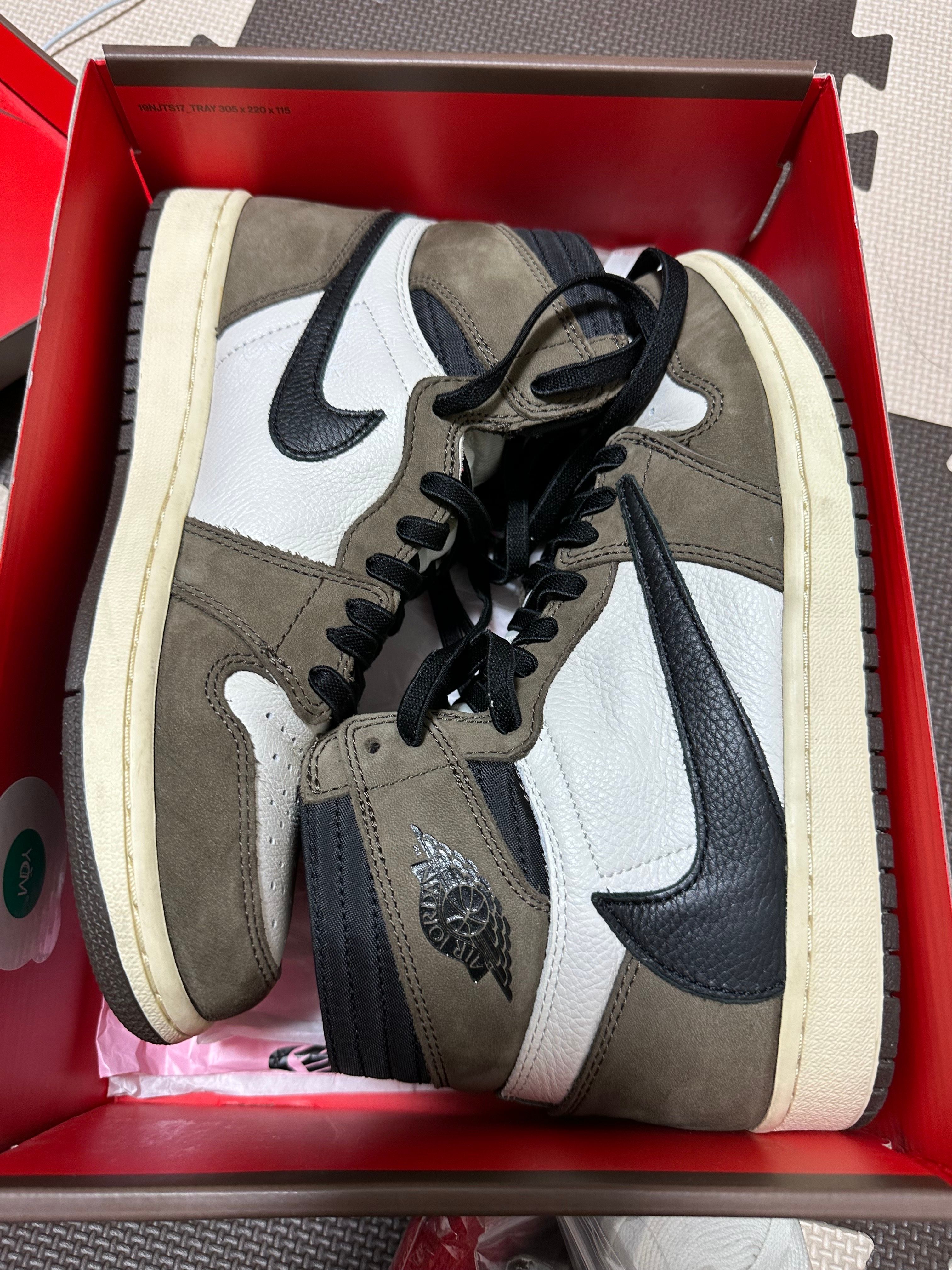 Travis Scott × Nike Air Jordan 1 Retro High OG TS SP "Sail/Dark Mocha"
