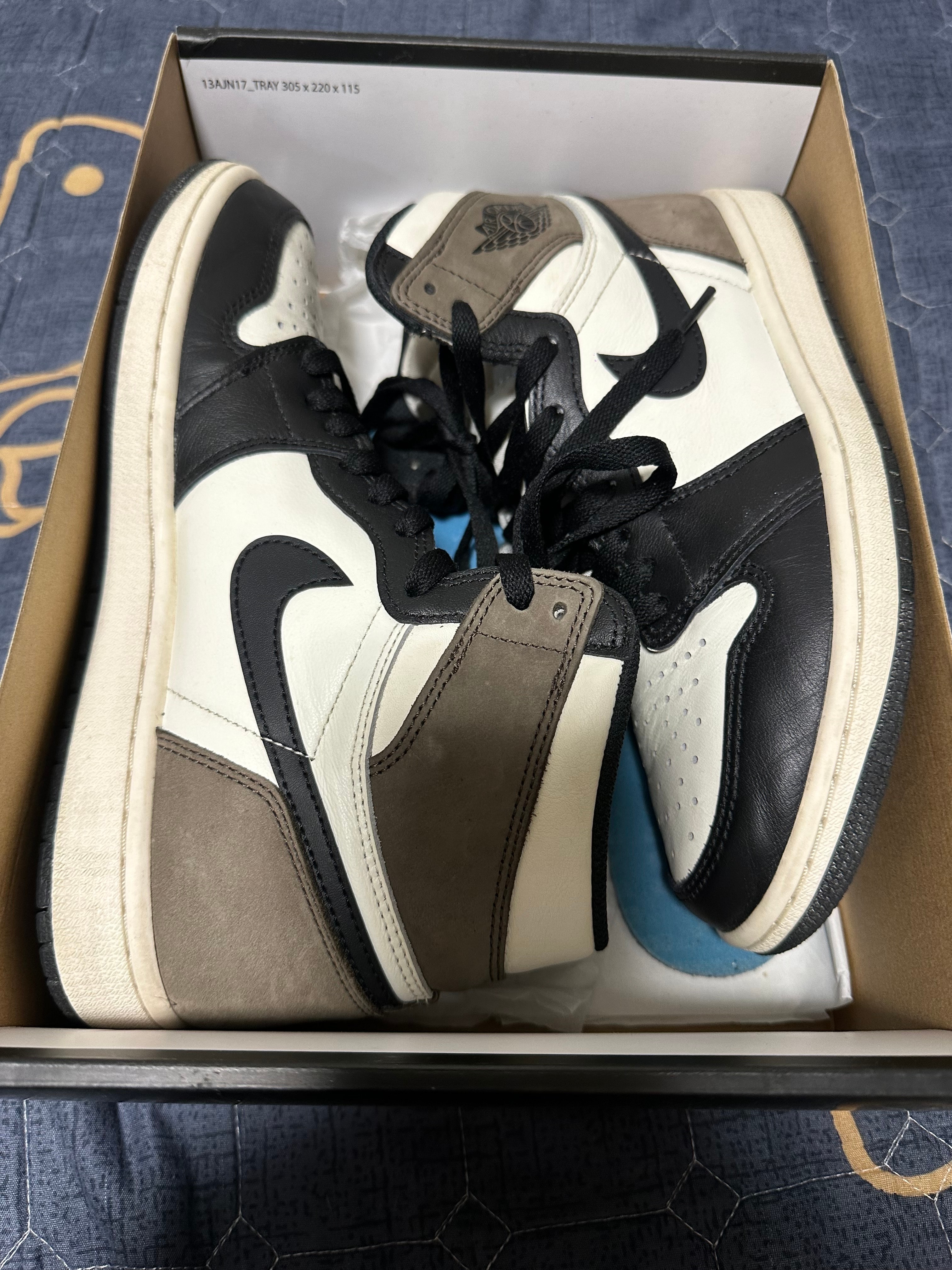 ナイキ エアジョーダン1 ハイ OG "セイル/ダークモカ/ブラック"