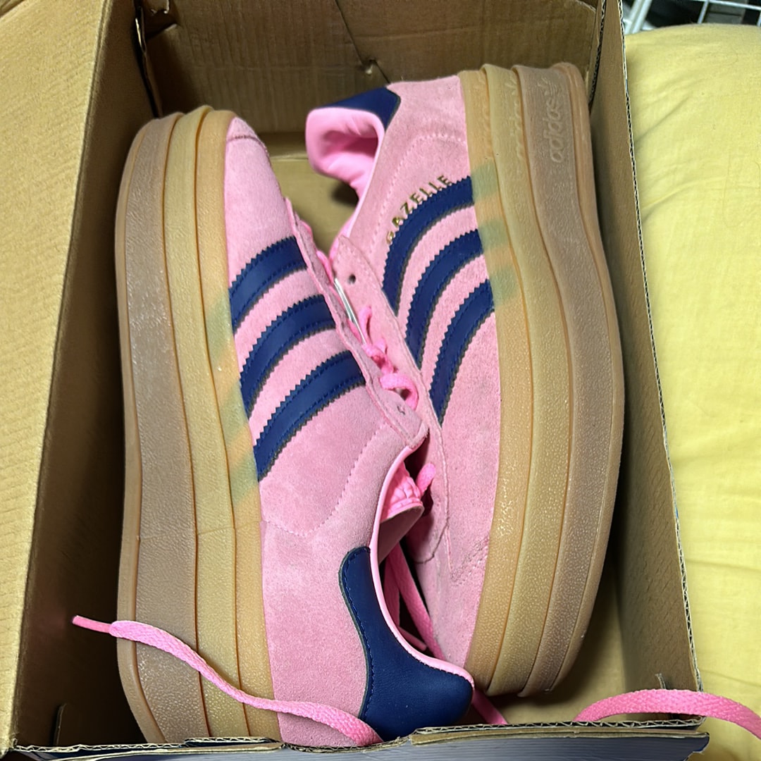 adidas Women's Gazellebold "Pink Glow/Victory Blue/Gum"
