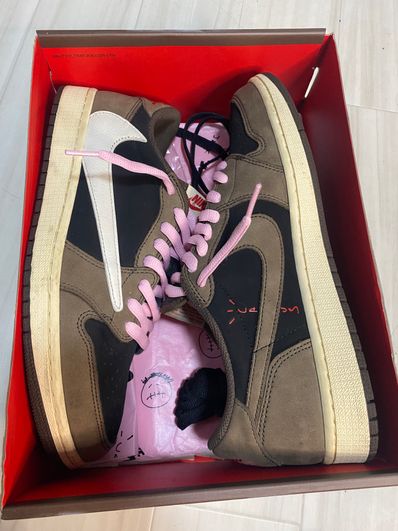 Travis Scott × Nike Air Jordan 1 Low OG SP-T "Black/Dark Mocha"