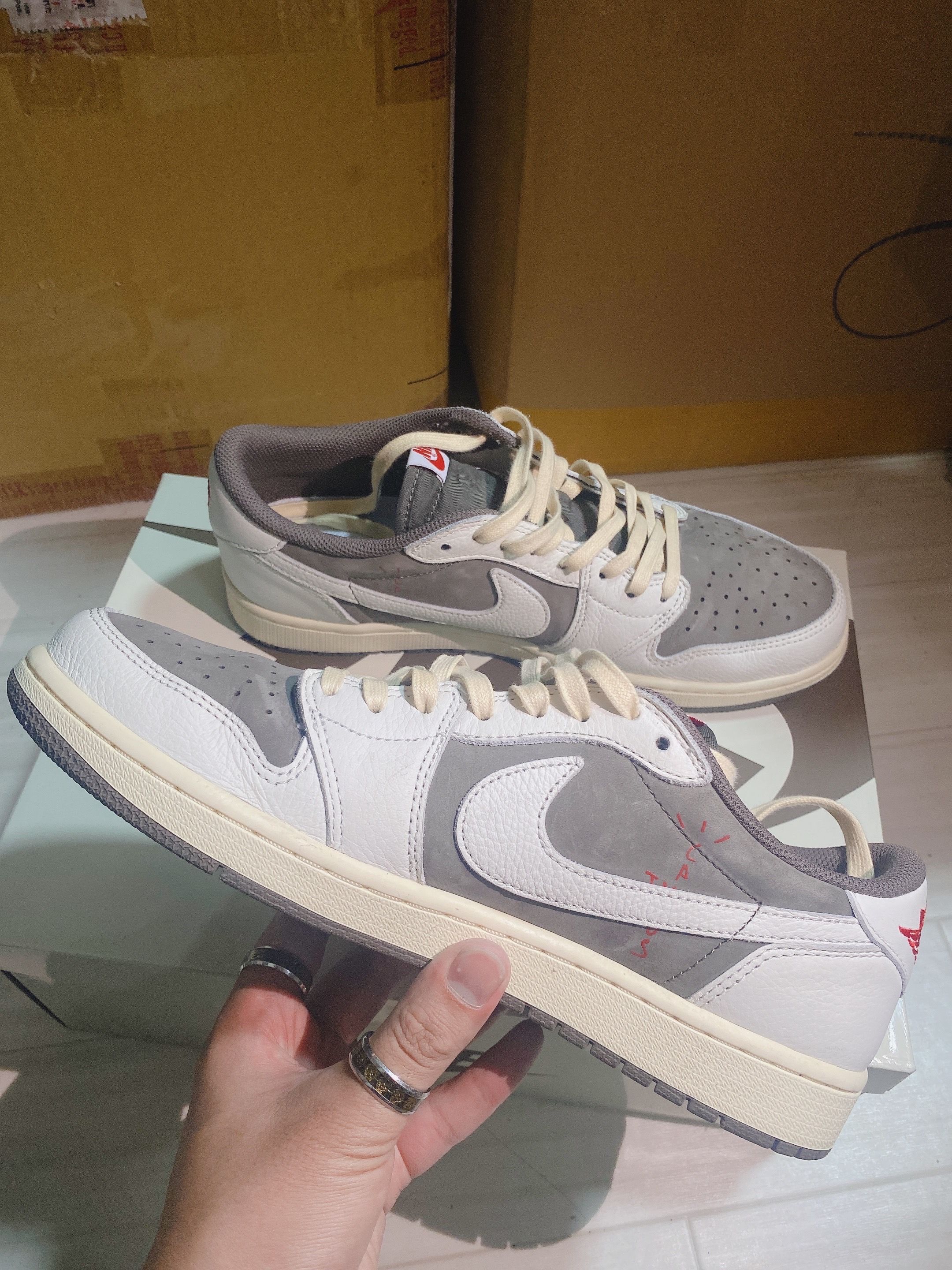 Travis Scott × Nike Air Jordan 1 Low OG SP "Reverse Mocha/Sail and Ridgerock"