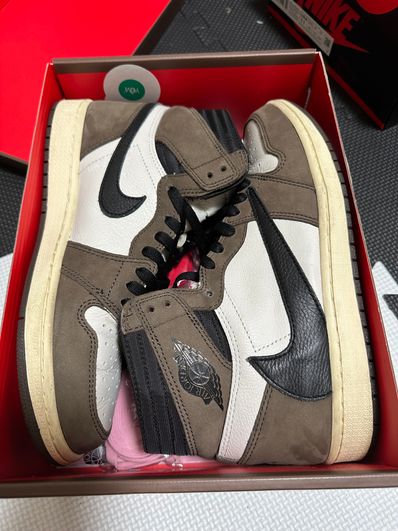 Travis Scott × Nike Air Jordan 1 Retro High OG TS SP "Sail/Dark Mocha"