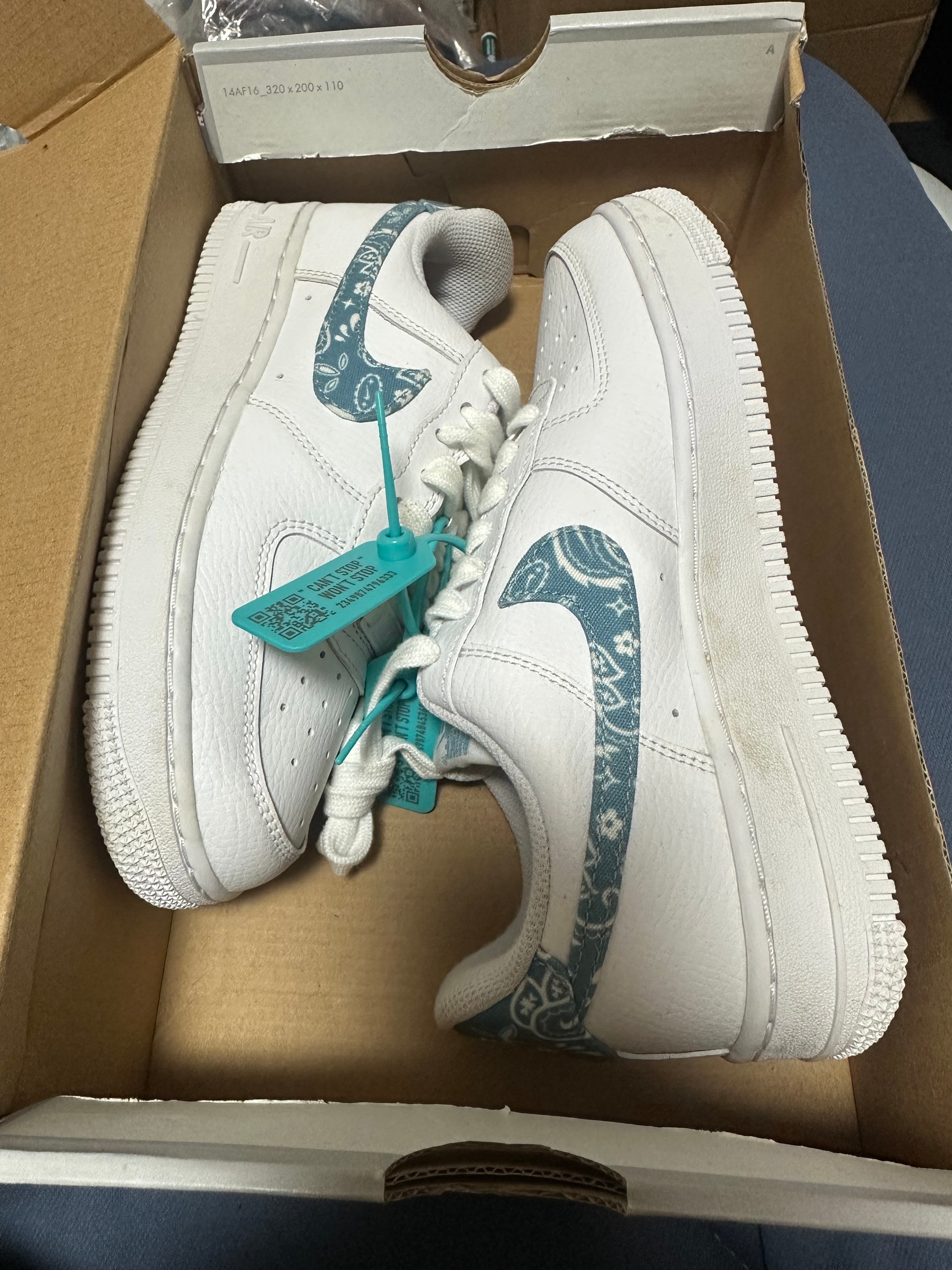 Nike Women's Air Force 1 Low '07 Essential "Blue Paisley"