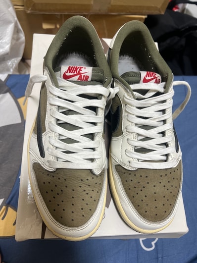 Travis Scott × Nike Air Jordan 1 Low OG SP "Reverse Olive"