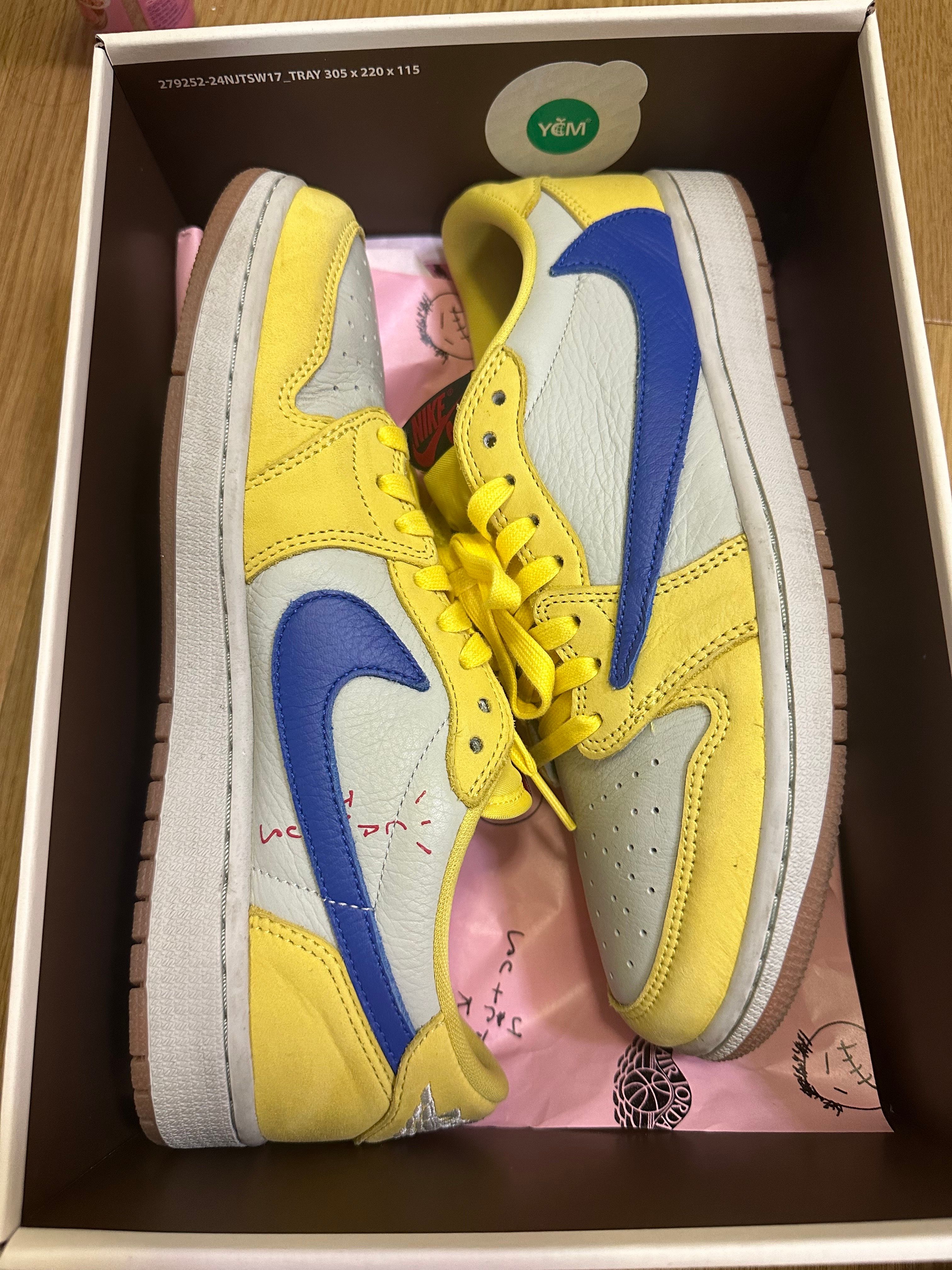 Travis Scott × Nike Women's Air Jordan 1 Retro Low OG "Canary"