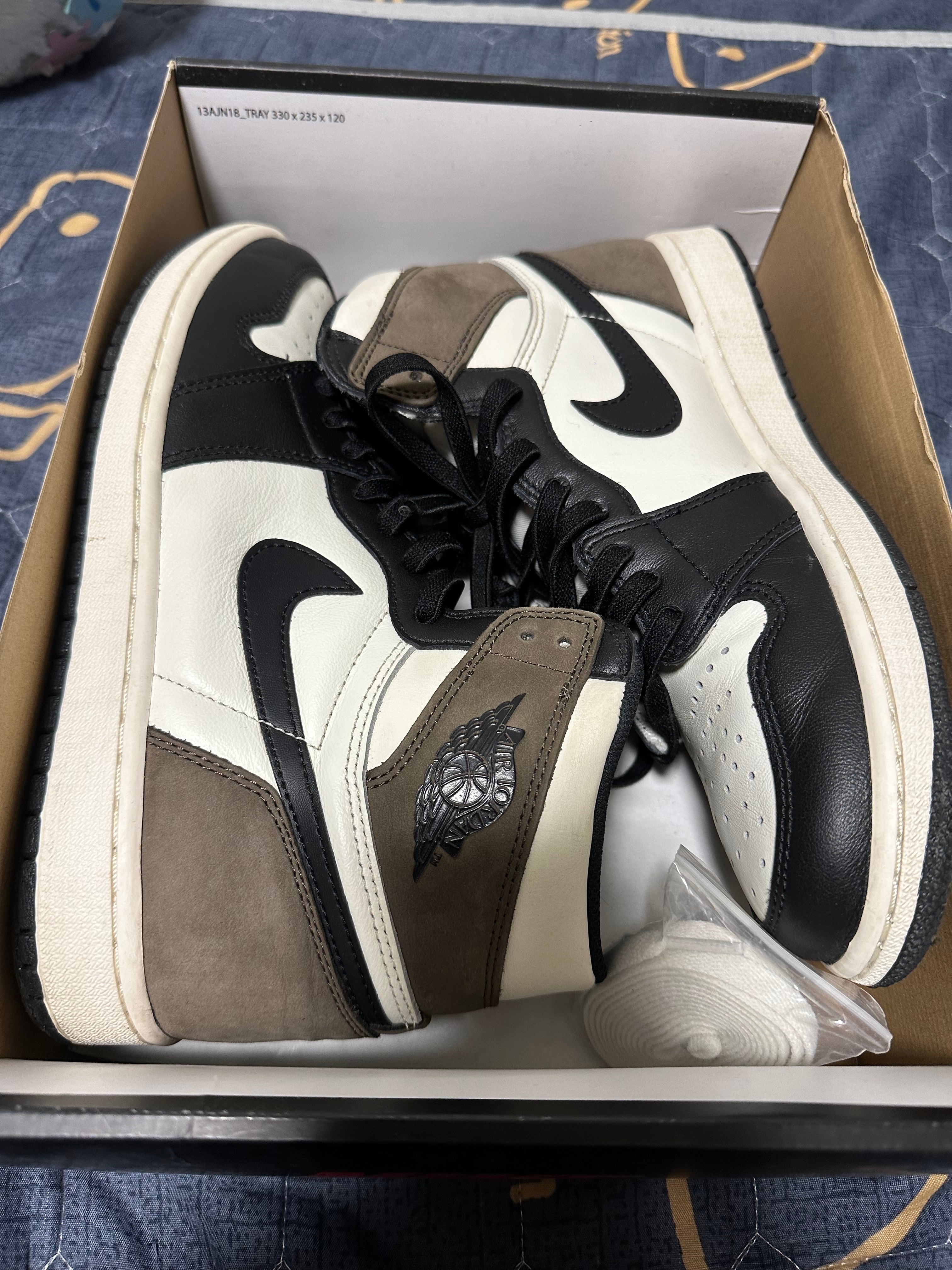 ナイキ エアジョーダン1 ハイ OG "セイル/ダークモカ/ブラック"