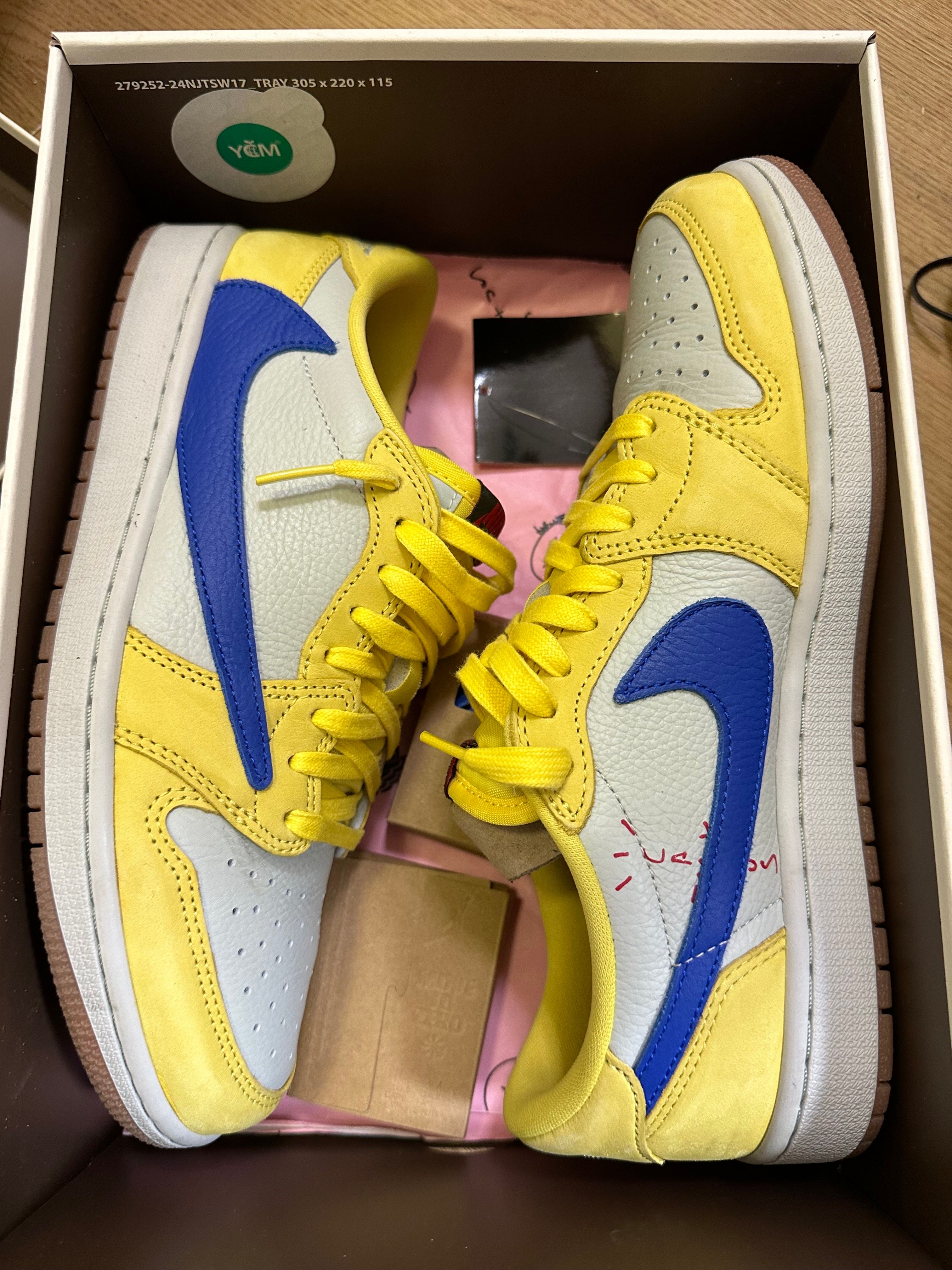 Travis Scott × Nike Women's Air Jordan 1 Retro Low OG "Canary"
