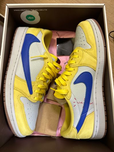 Travis Scott × Nike Women's Air Jordan 1 Retro Low OG "Canary"