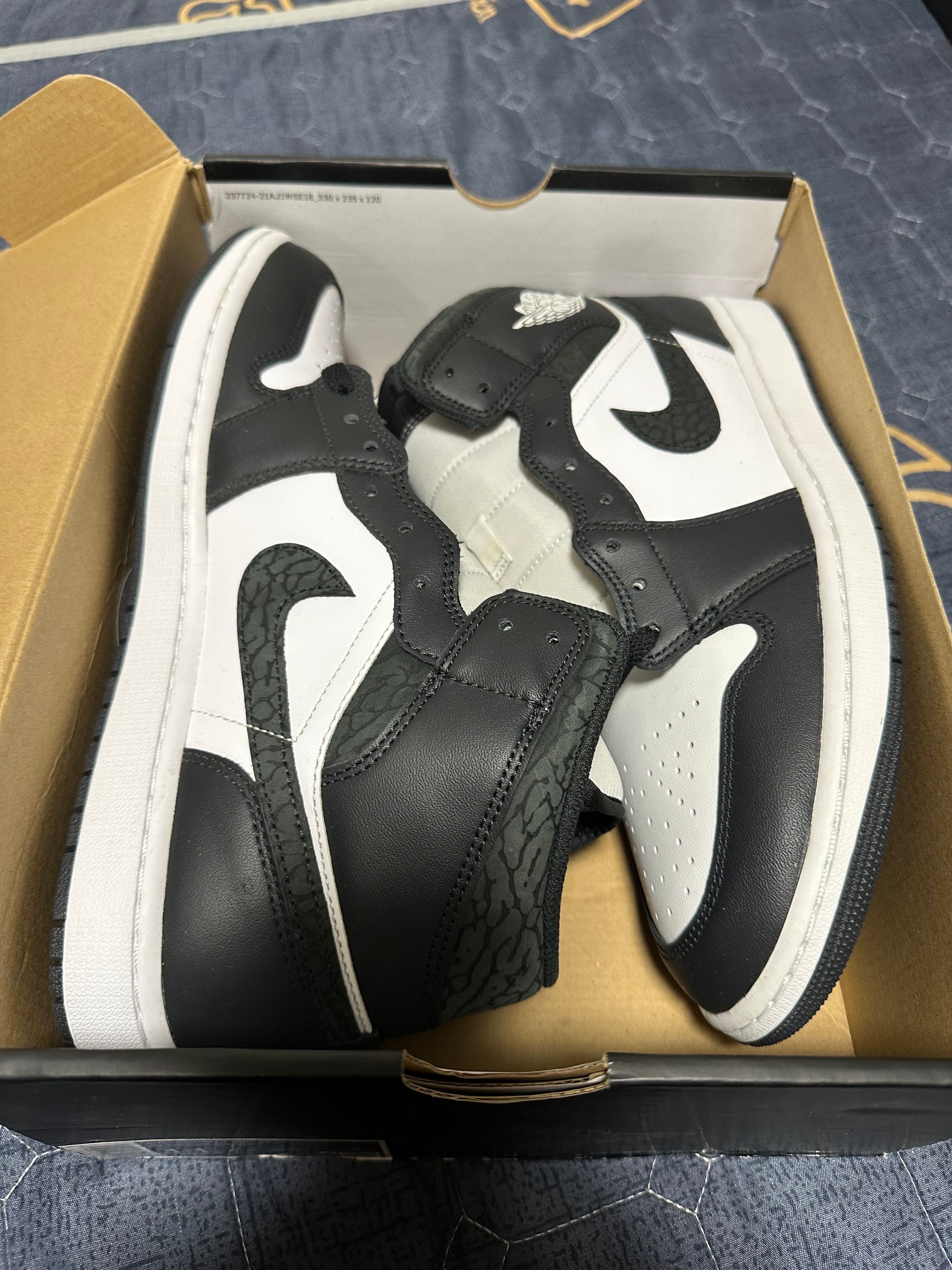 Nike Air Jordan 1 Mid "Panda Elephant/Safari"