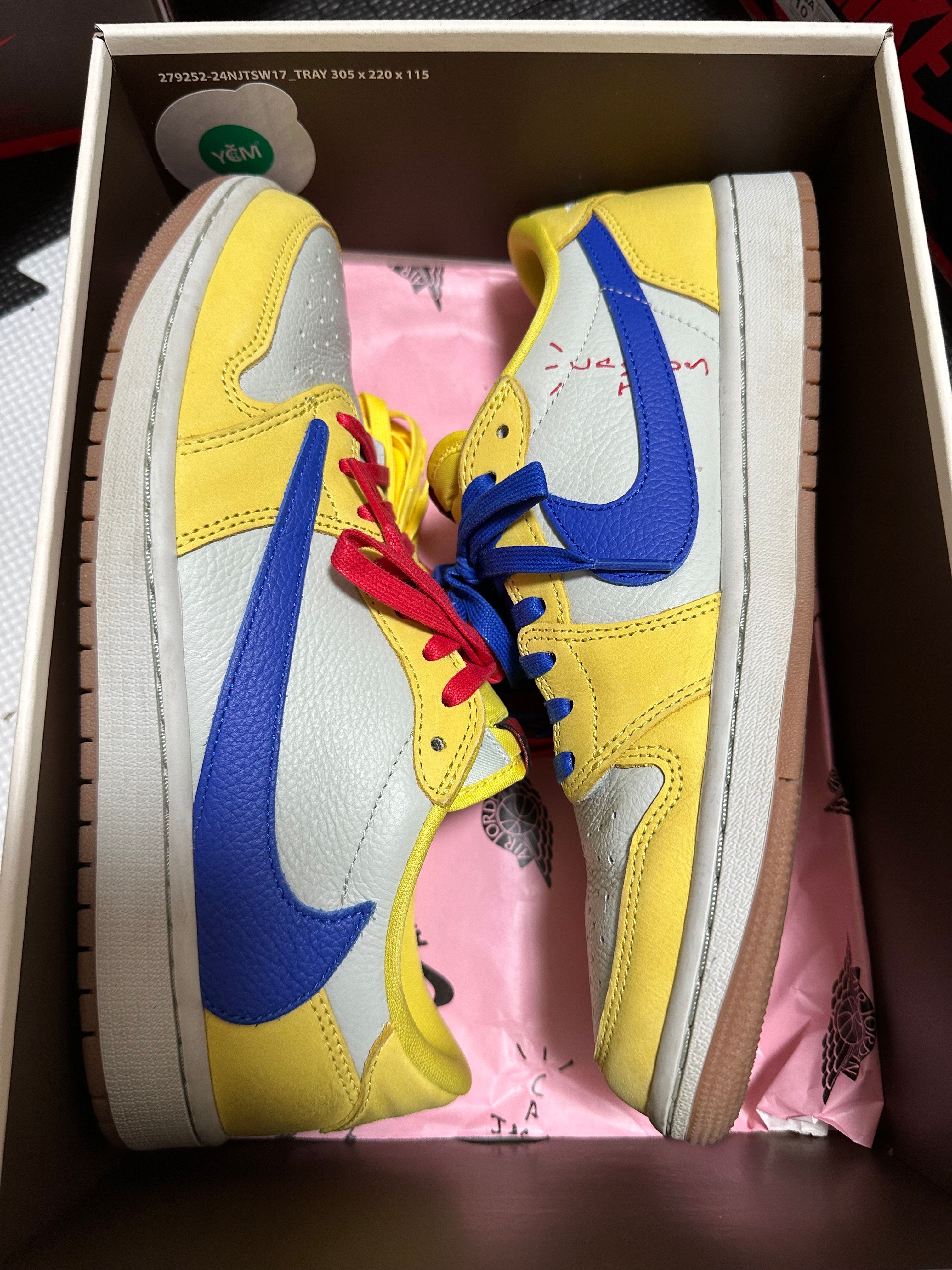 Travis Scott × Nike Women's Air Jordan 1 Retro Low OG "Canary"