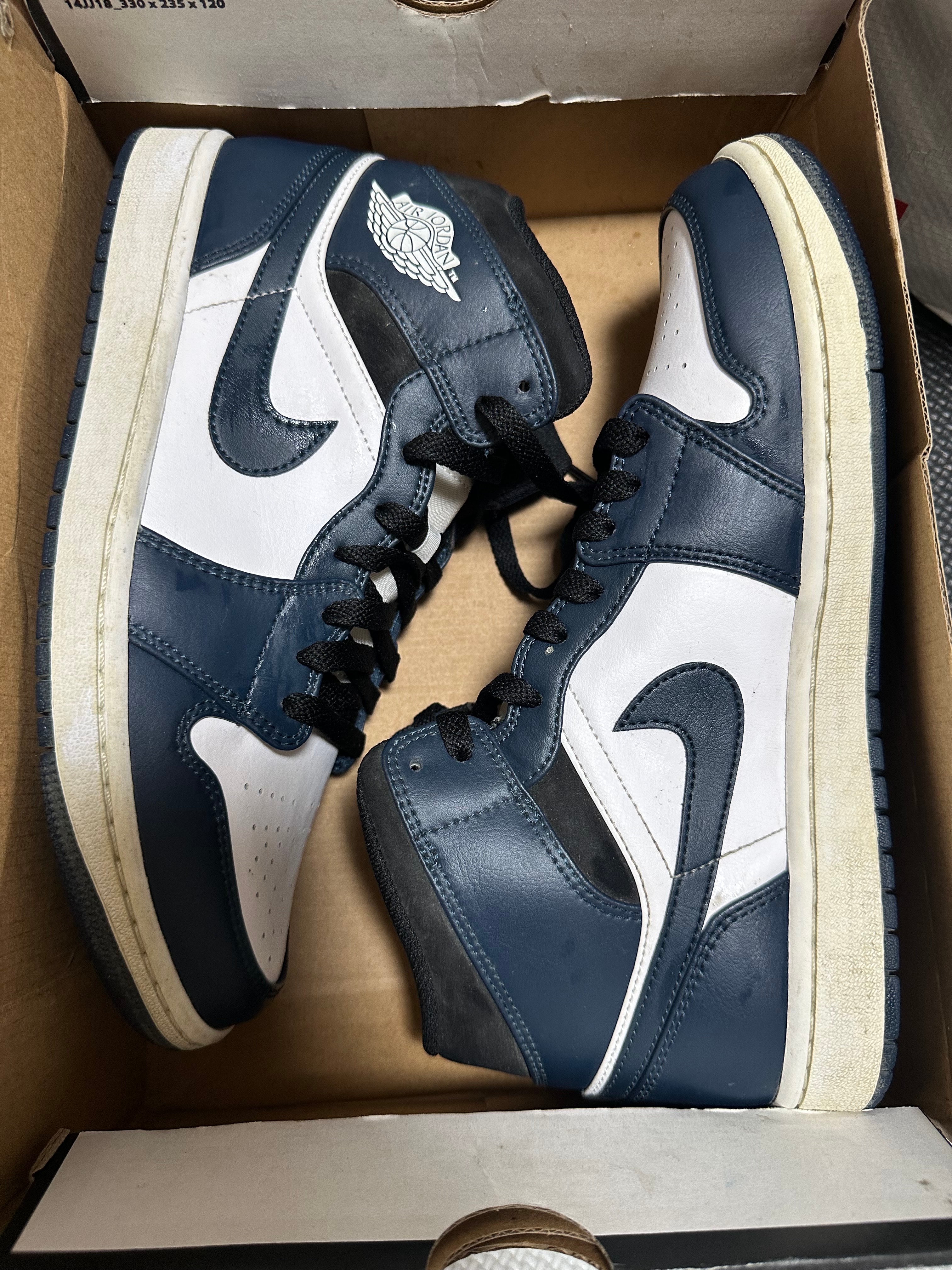 ナイキ GS AIR JORDAN 1 MID ダークティール アーモリー Nike】Air Jordan 1 Mid “Armory Navy”が国内4月27日より発売