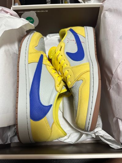 Travis Scott × Nike Women's Air Jordan 1 Retro Low OG "Canary"