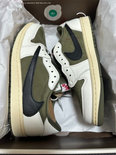 Travis Scott × Nike Air Jordan 1 Low OG SP "Reverse Olive"