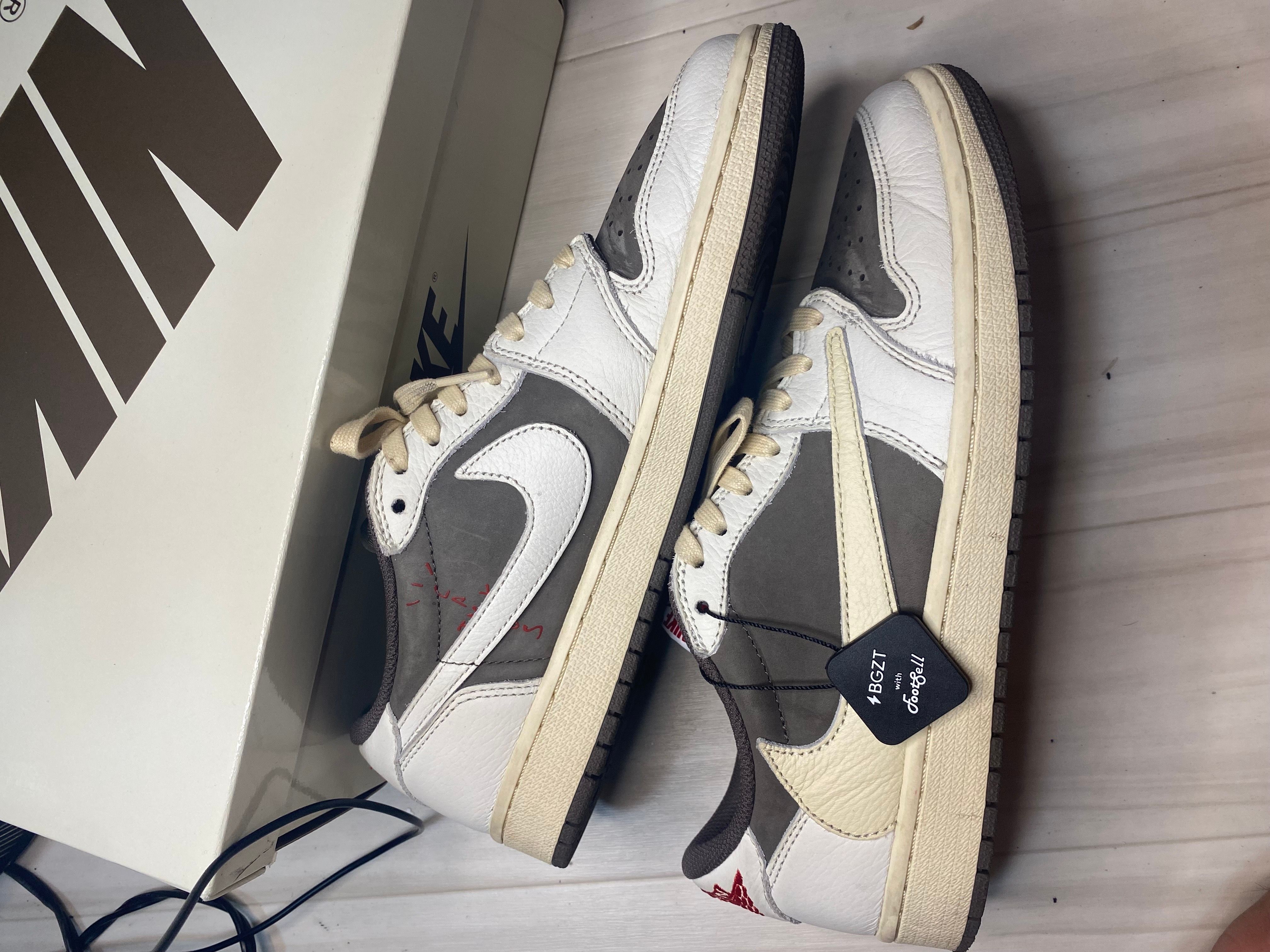 Travis Scott × Nike Air Jordan 1 Low OG SP "Reverse Mocha/Sail and Ridgerock"
