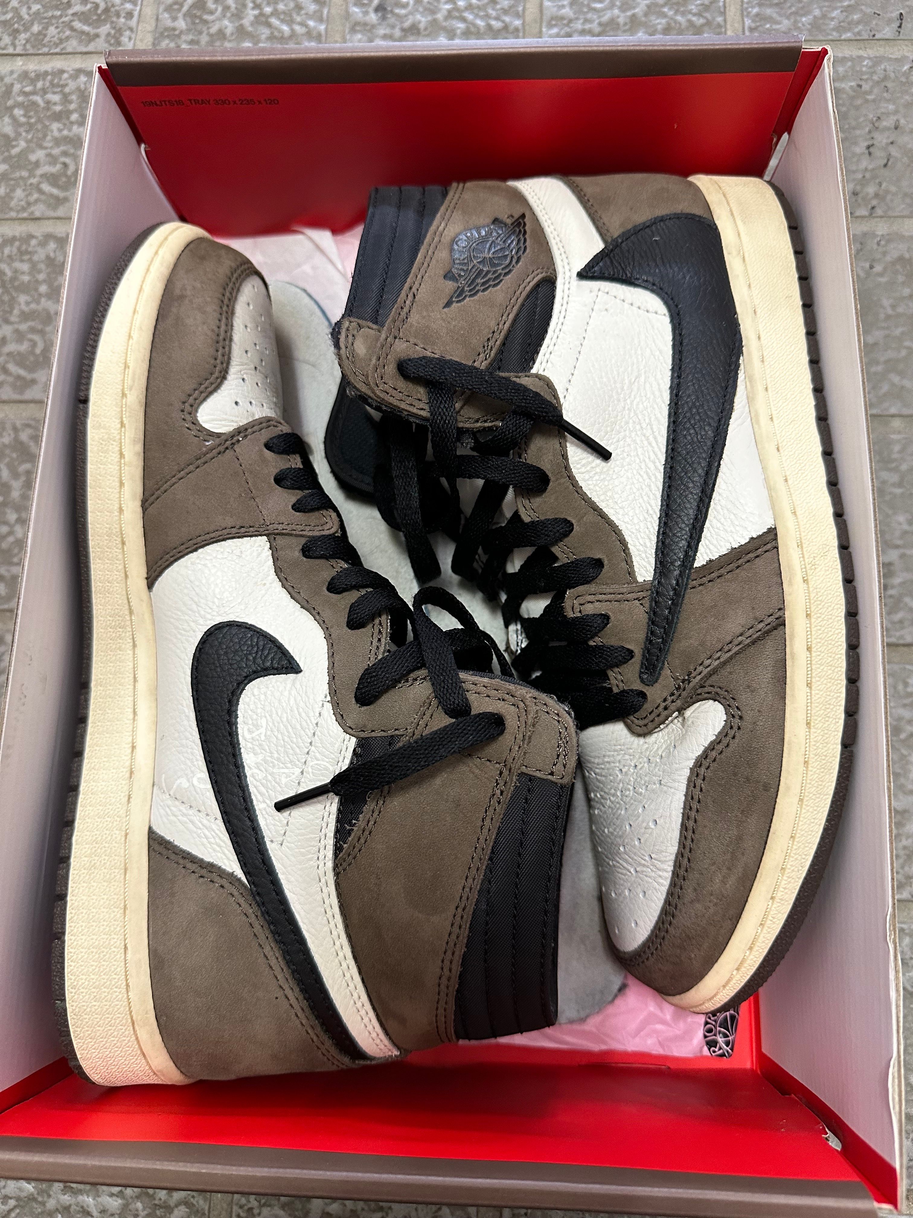Travis Scott × Nike Air Jordan 1 Retro High OG TS SP "Sail/Dark Mocha"