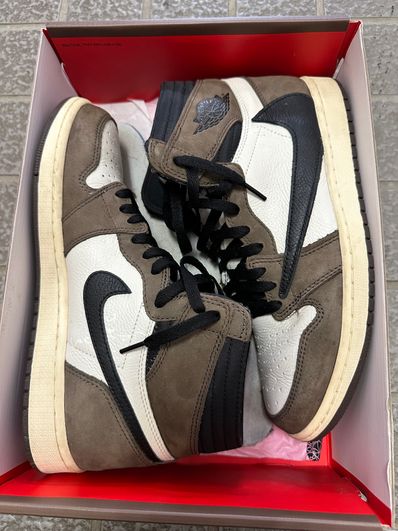 Travis Scott × Nike Air Jordan 1 Retro High OG TS SP "Sail/Dark Mocha"