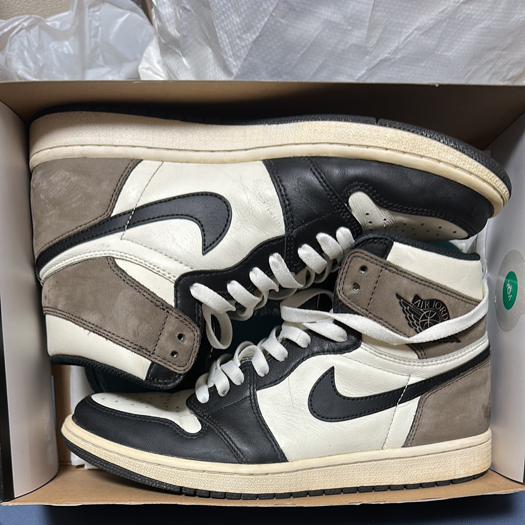 ナイキ エアジョーダン1 ハイ OG "セイル/ダークモカ/ブラック"
