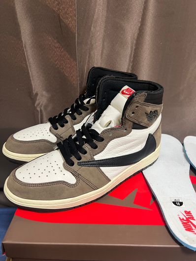 Travis Scott × Nike Air Jordan 1 Retro High OG TS SP "Sail/Dark Mocha"