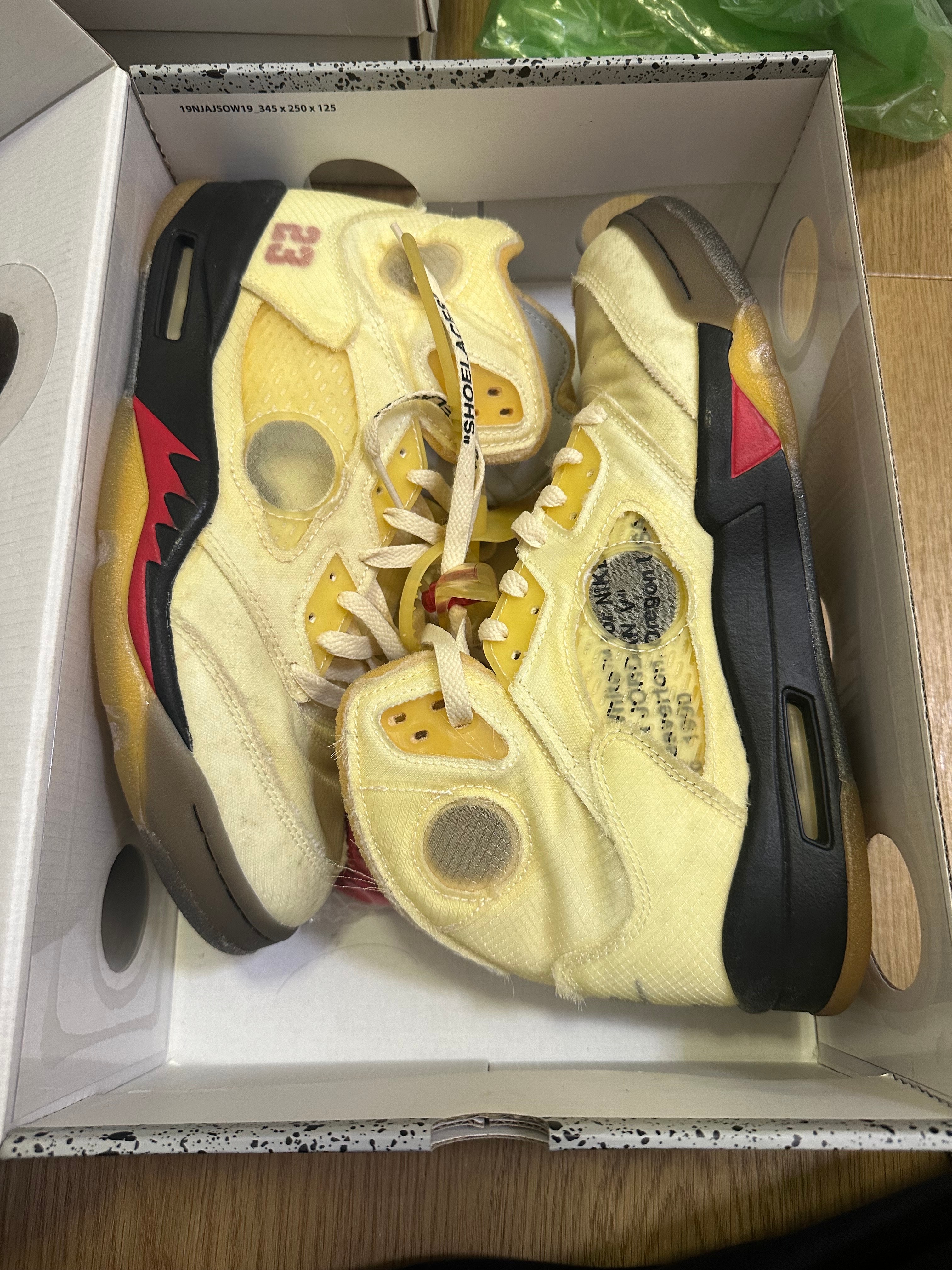 Off-White × Nike Air Jordan 5 "Sail"  