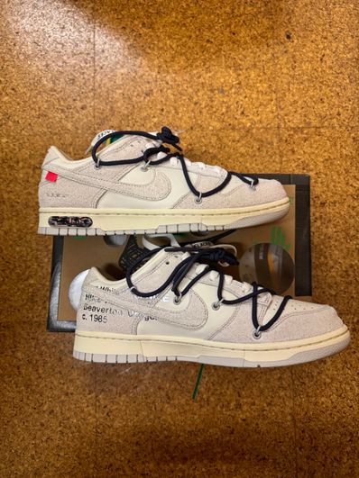 Off-White × Nike Dunk Low "Sail/Neutral Grey/Gridiron"