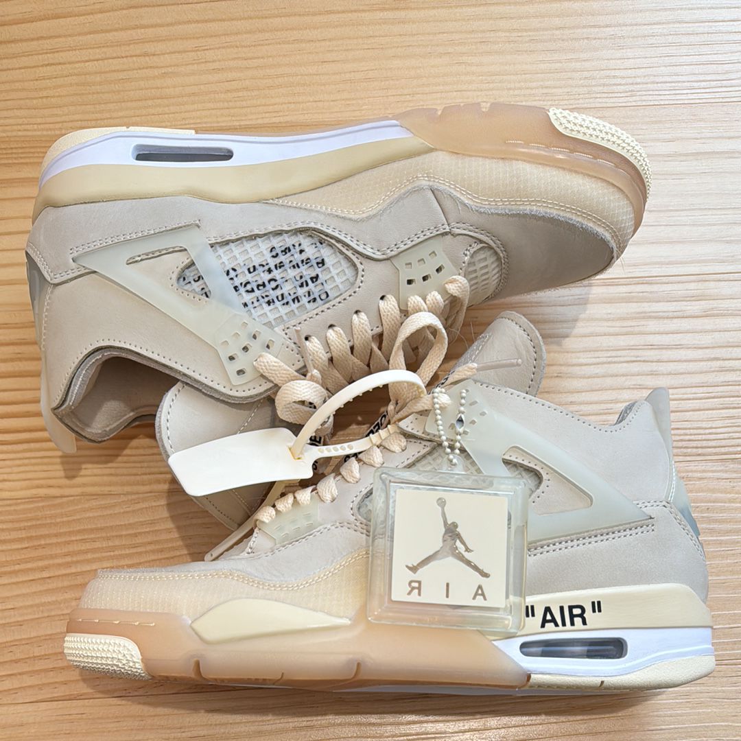 Off-White × Nike Women's Air Jordan 4 SP "Sail"