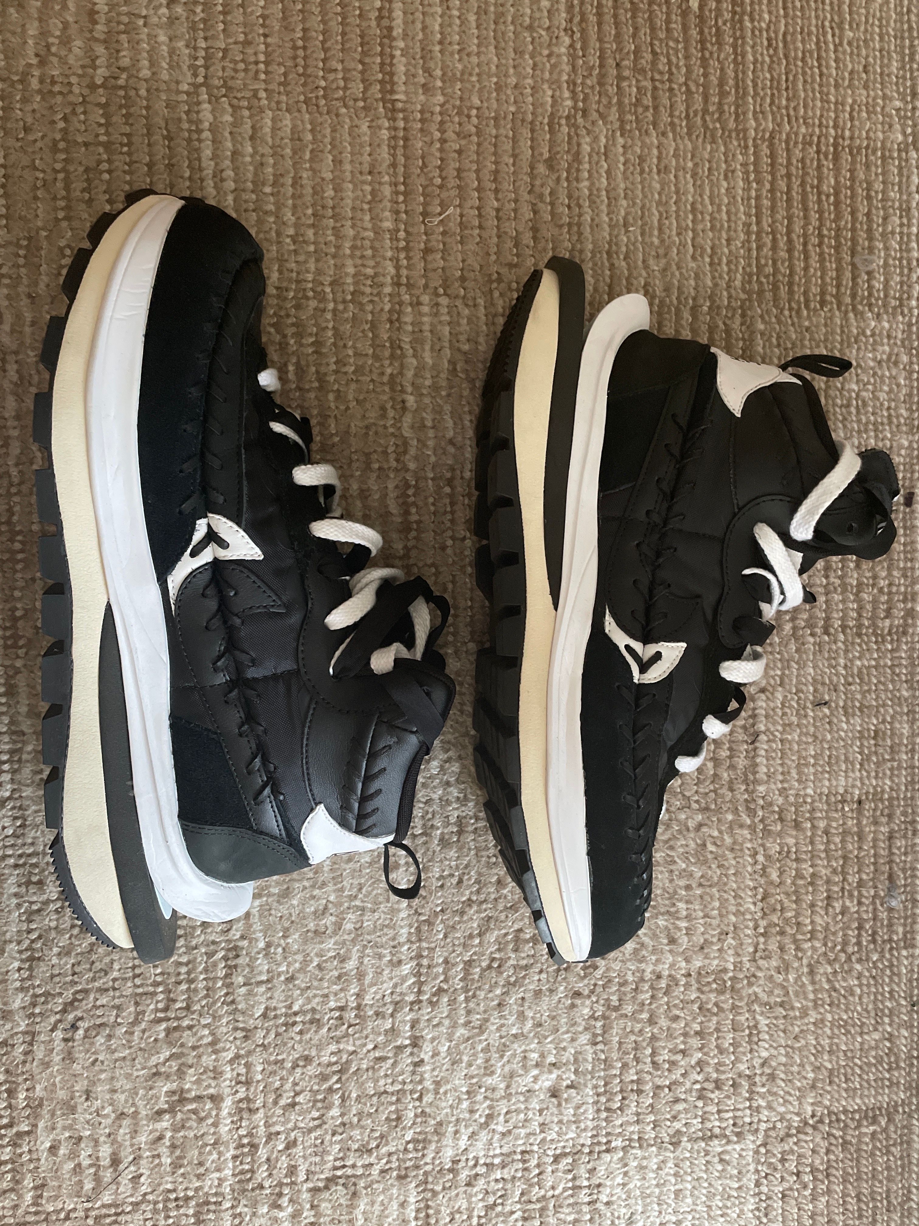 Jean-Paul Gaultier × sacai × Nike Vapor Waffle "Black/Black-White"