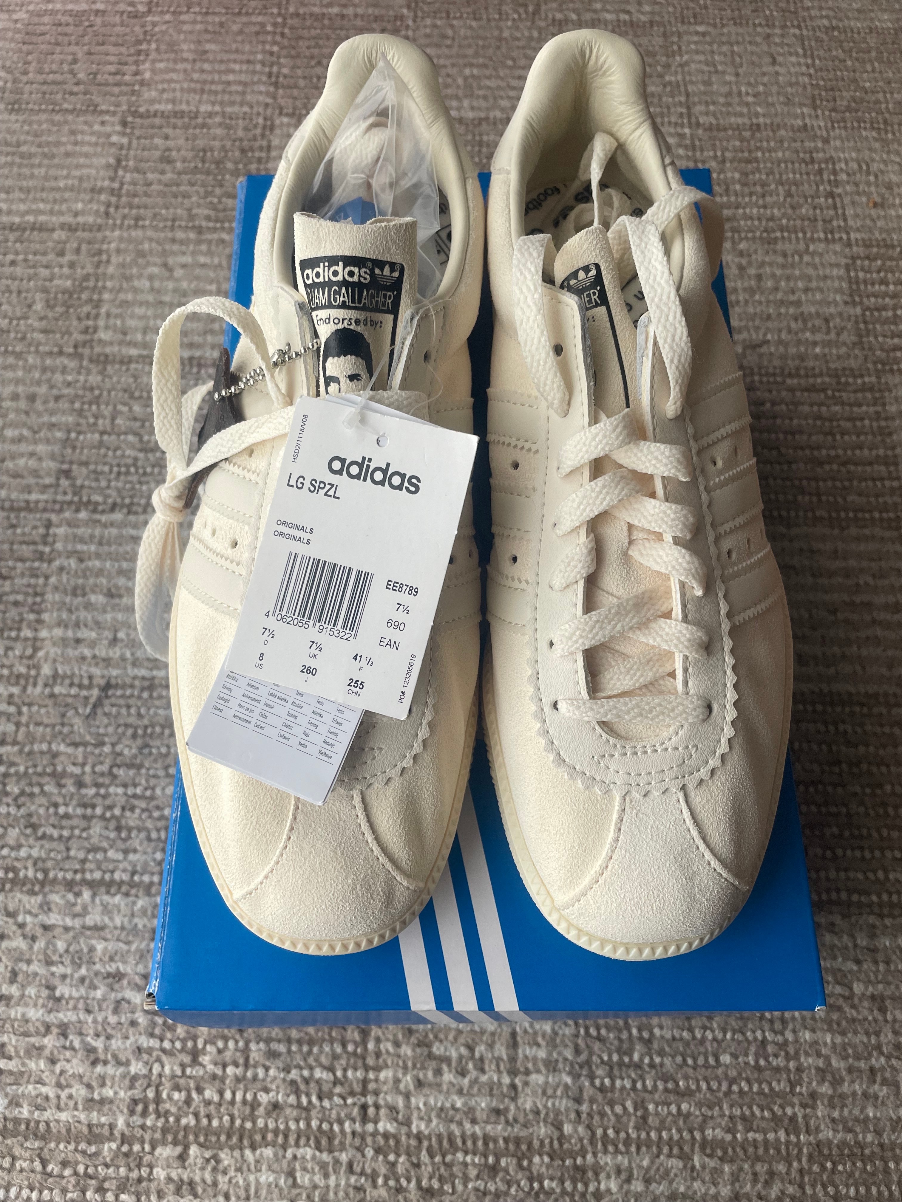 リアム・ギャラガー × アディダス LG スペツィアル "チョークホワイト"