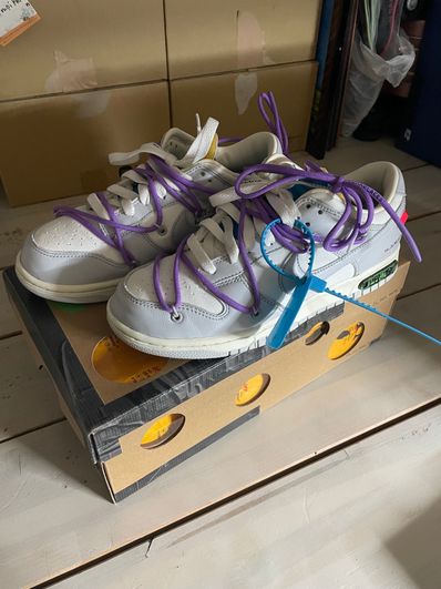 オフホワイト × ナイキ ダンク ロー "セイル/ニュートラルグレー"