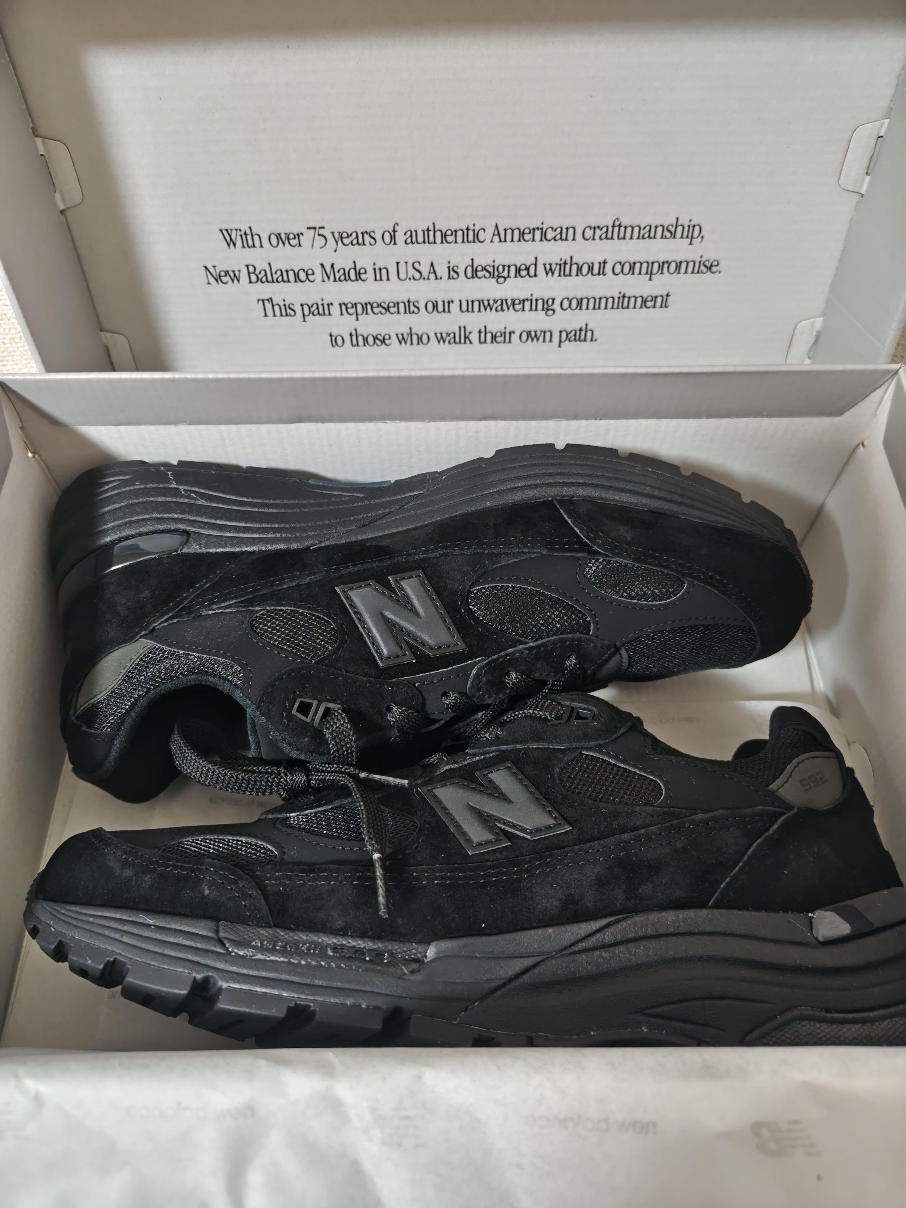 New Balance 992 "Triple Black" (2025)